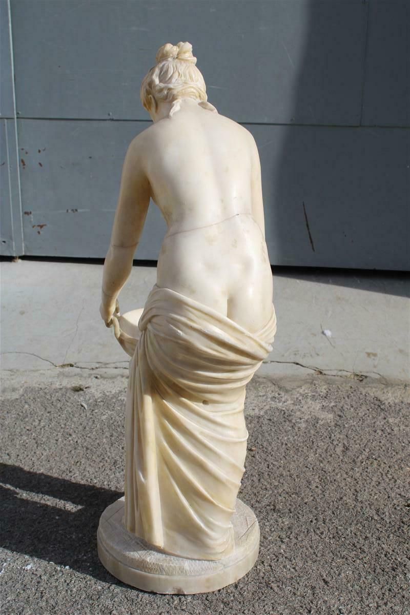 photo buy Lady In Solid Italian Art Nouveau Marble With Column And Fountain 1910