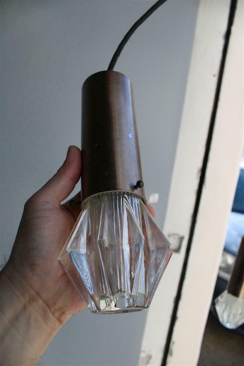 1925.0 Stilux Ceiling Lamp Aluminum And Glass Sculpture Italian Design 1950s photo