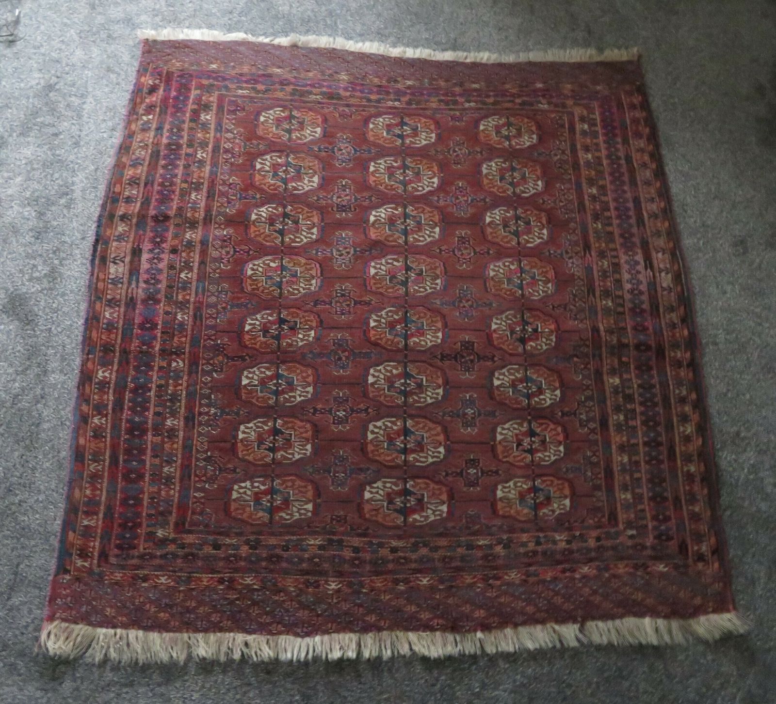 photo buy Antique Tekke Turkmen "Wedding Dowry" Rug. Circa 1880.135cm X 128cm.