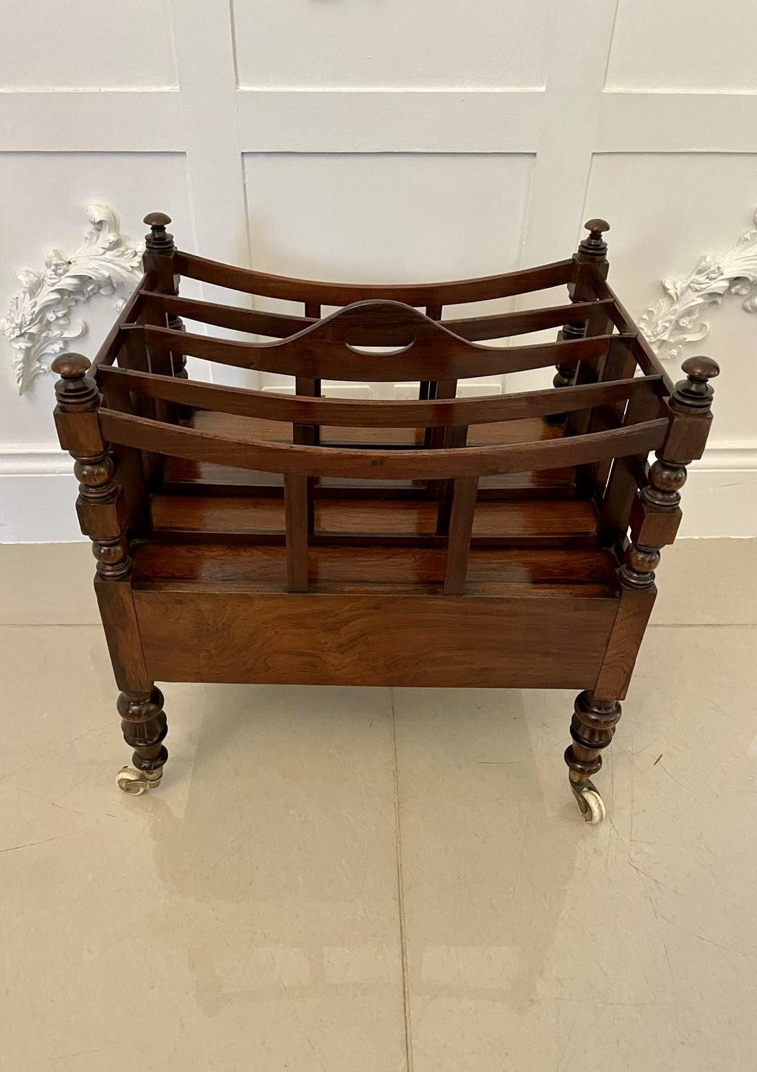 Antique 19th Century Quality Mahogany Freestanding Canterbury photo 1795.0