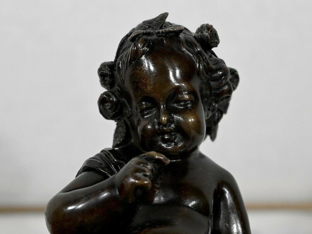 Bronze “Putto With The Arc” – 19th Century photo 793.1