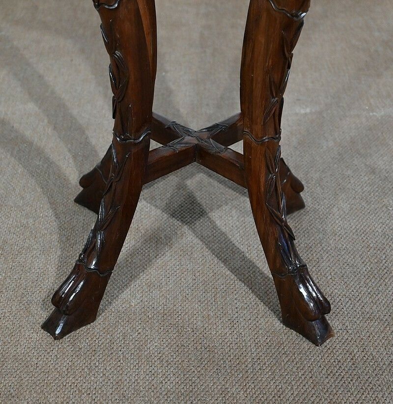 photo for sale Pair Of Large Asian Rosewood Stands, 20th Century