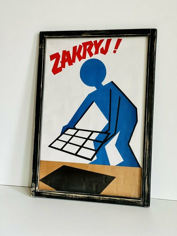 Vintage Industriële Poster Met Lijst photo vinterior