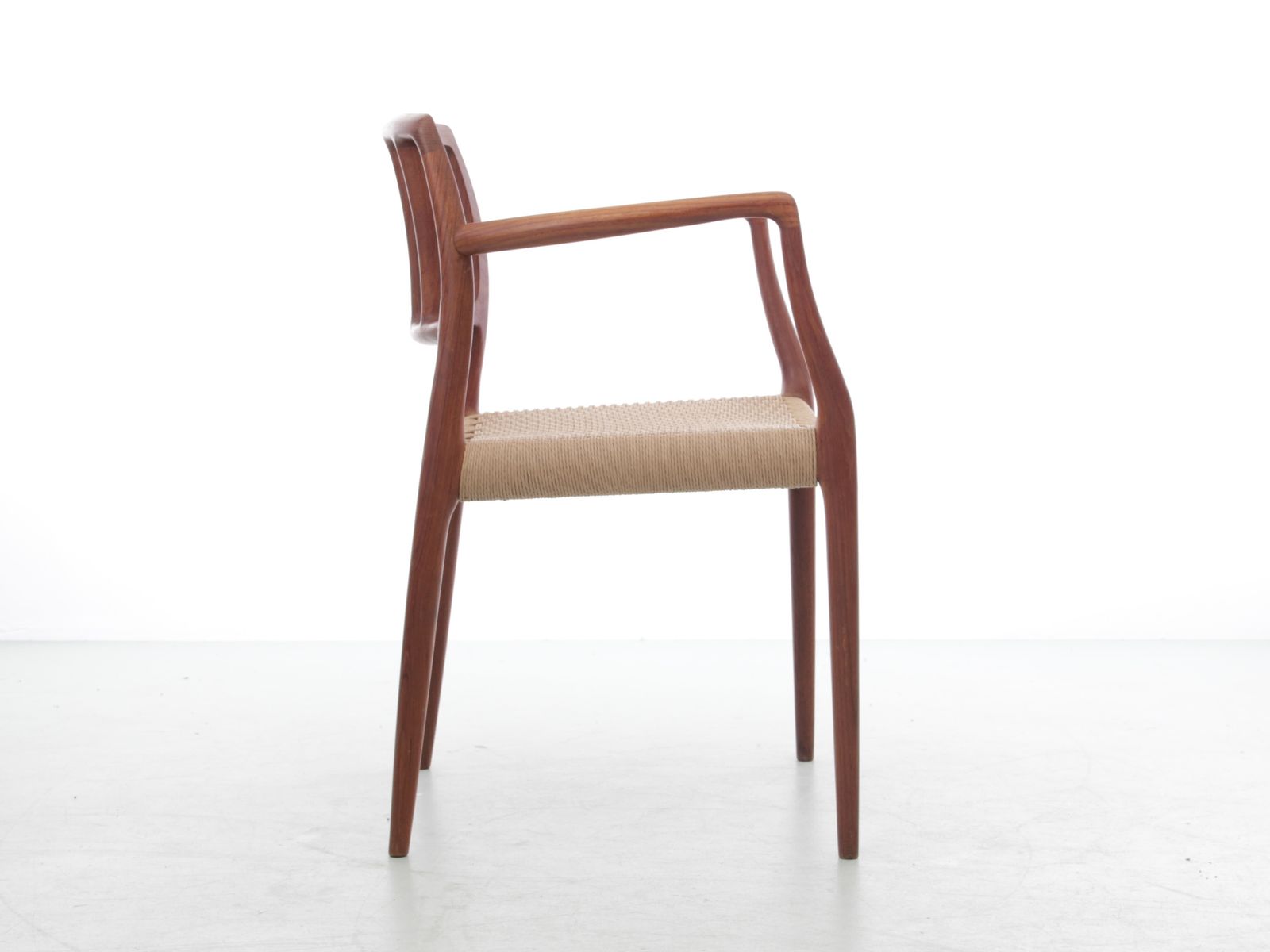 Mid Century  Modern Scandinavian Set Of 4 Teak Armchairs Model 66 By Niels O. Møller photo 7750.0