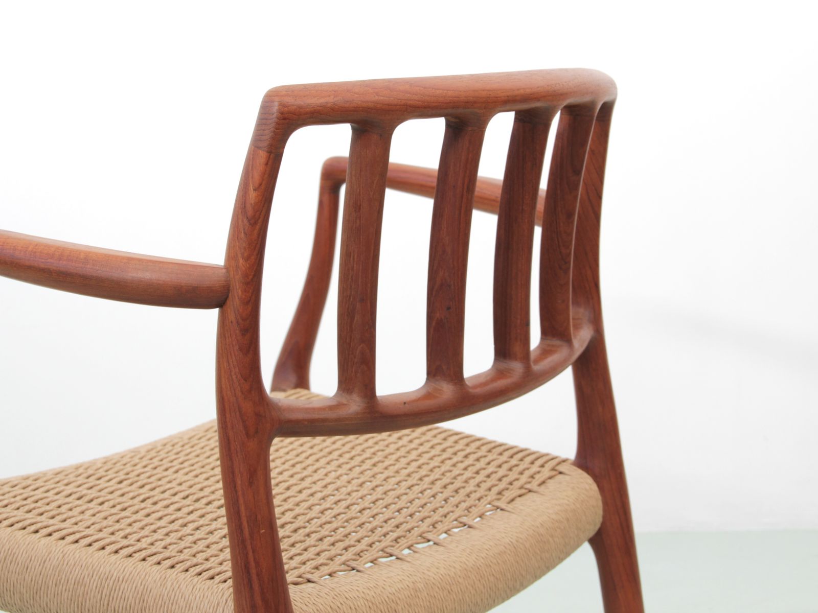 photo for sale Mid Century  Modern Scandinavian Set Of 4 Teak Armchairs Model 66 By Niels O. Møller