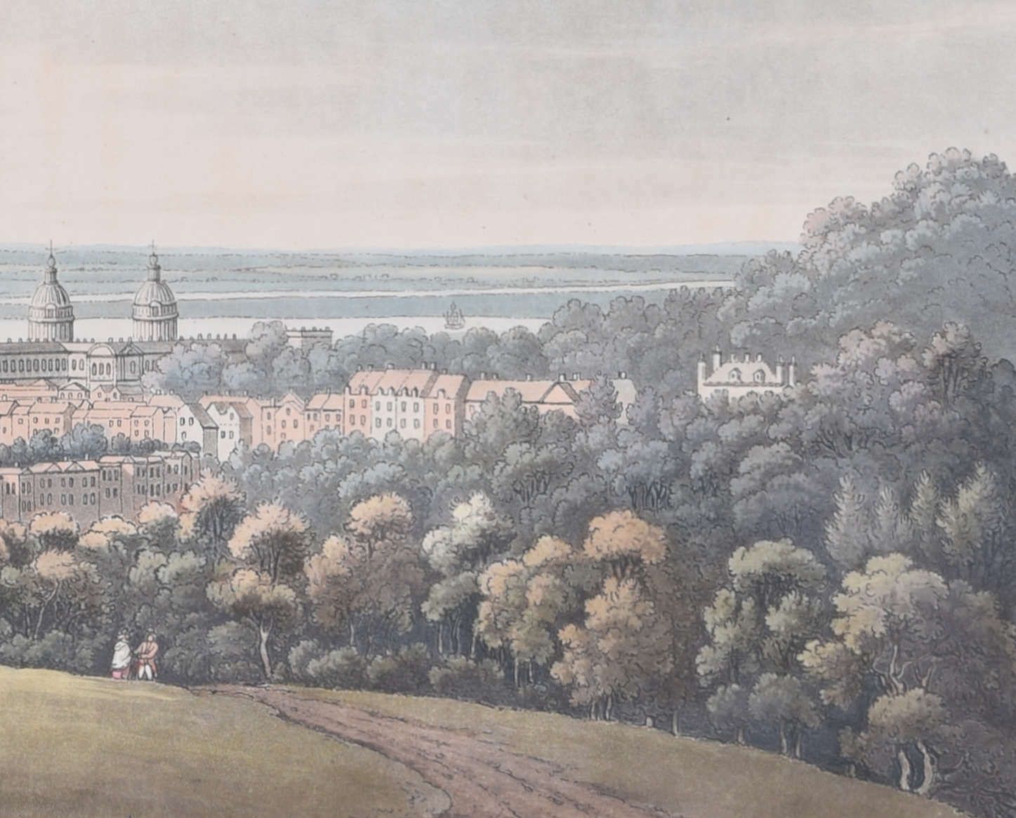 Joseph Constantine Stadler (1755 – 1828) After Joseph Farington (1747 – 1821) View Of Greenwich And Down The River (1795) photo for sale