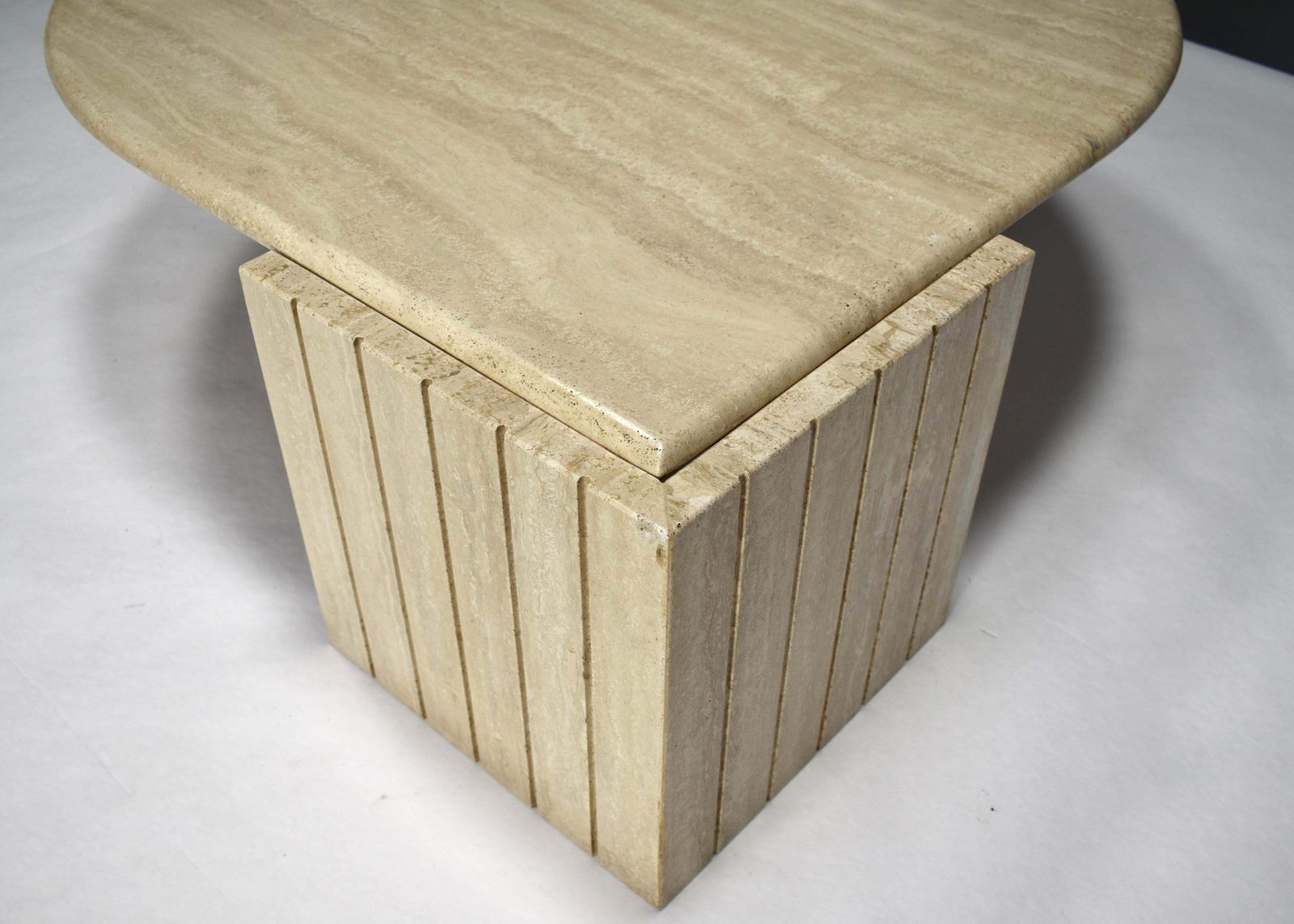 Roche Bobois Coffee Table In Travertine, France, Circa 1970 photo buy