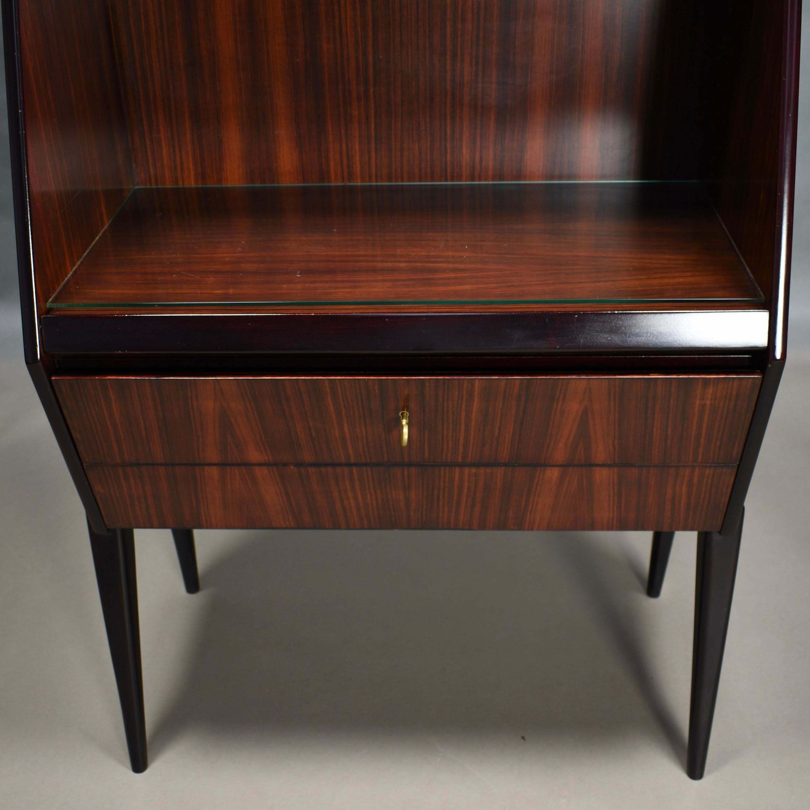Furniture Antonino Gorgone Midcentury Secretaire / Desk Cabinet, Italy, Circa 1950 photo