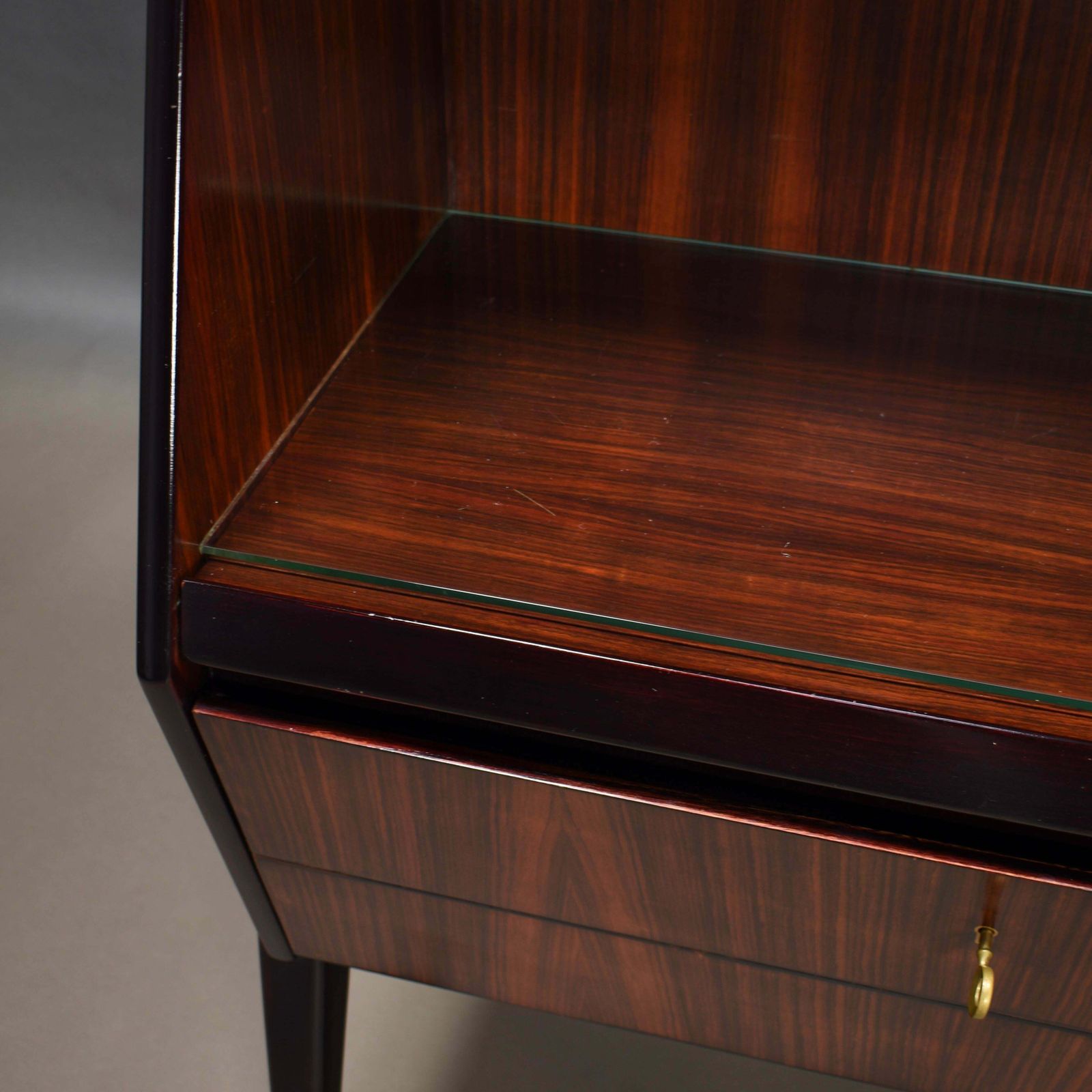 3297.84 Antonino Gorgone Midcentury Secretaire / Desk Cabinet, Italy, Circa 1950 photo