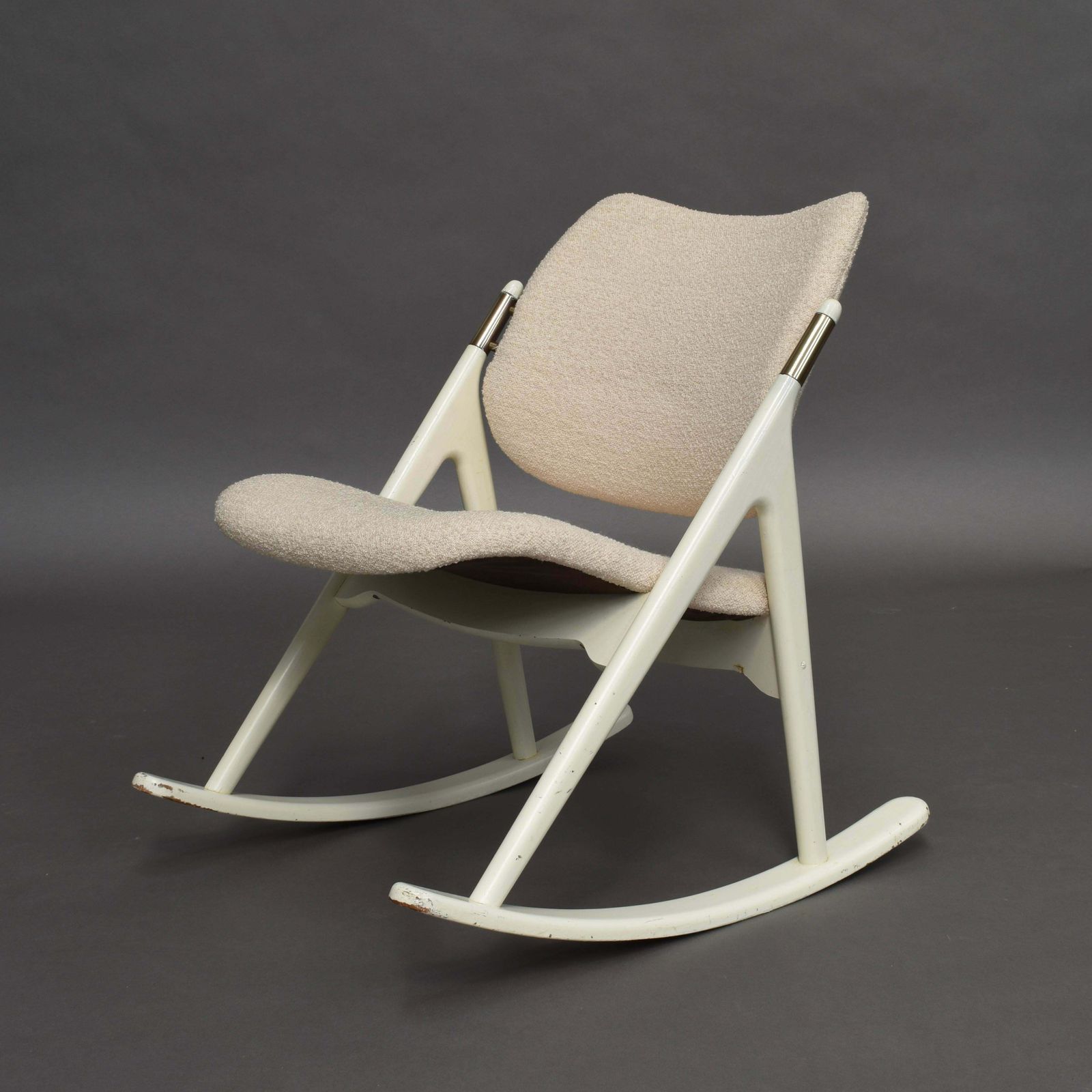 Olav Haug Rocking Chair By Elverum Møbel, Norway, Circa 1950 photo for sale