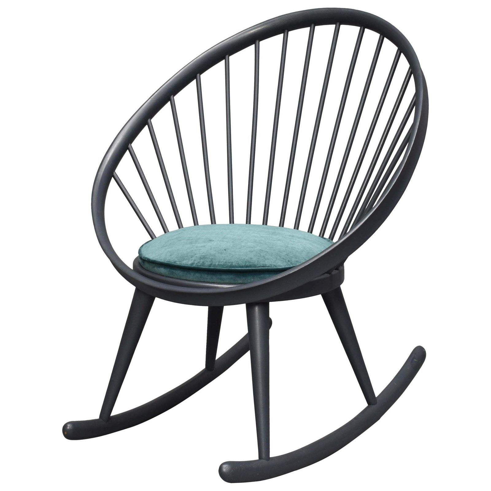 Yngve Ekström 'Circle' Rocking Chair, Sweden, Circa 1960