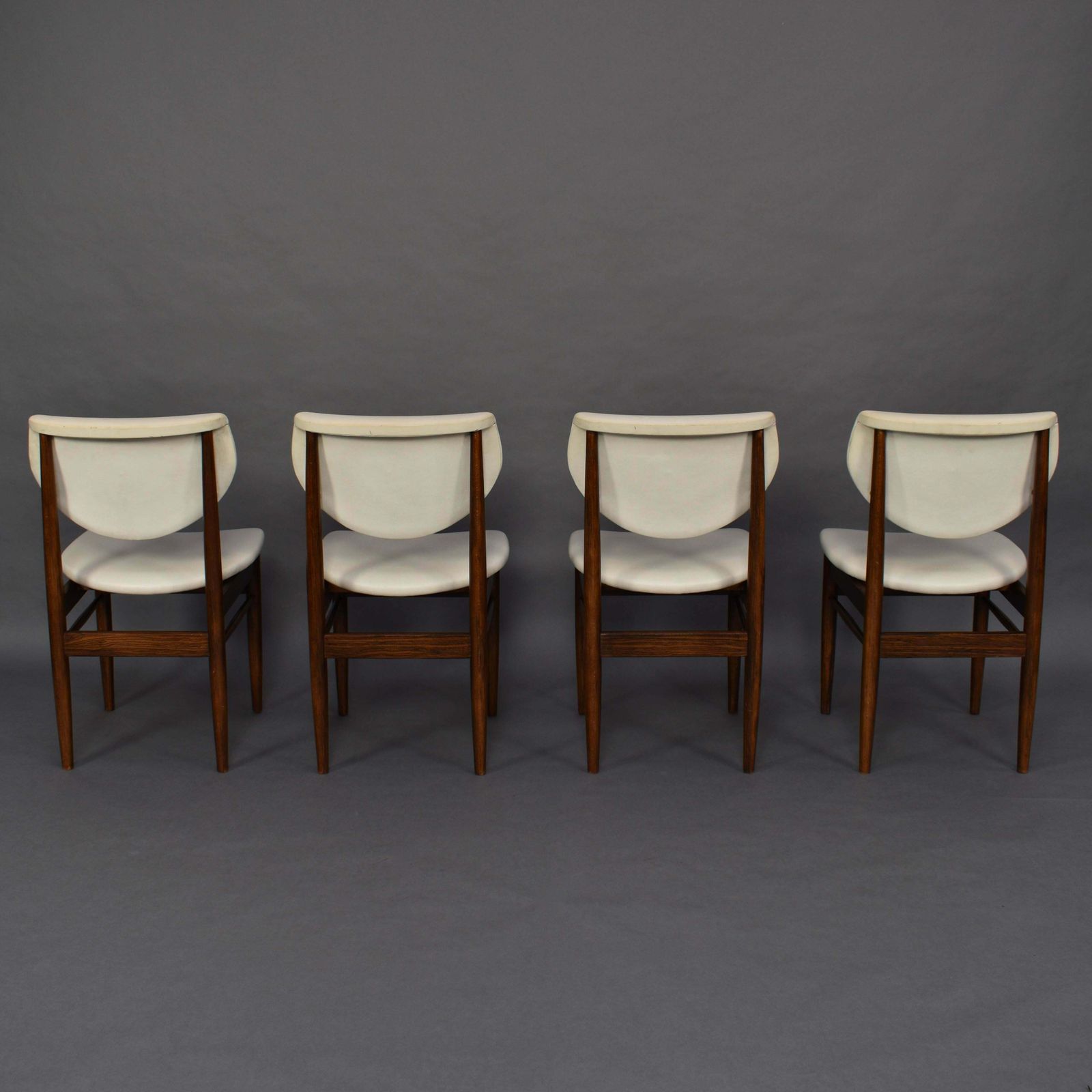 Set Of Four Wenge Dining Room Chairs, Circa 1960 photo for sale