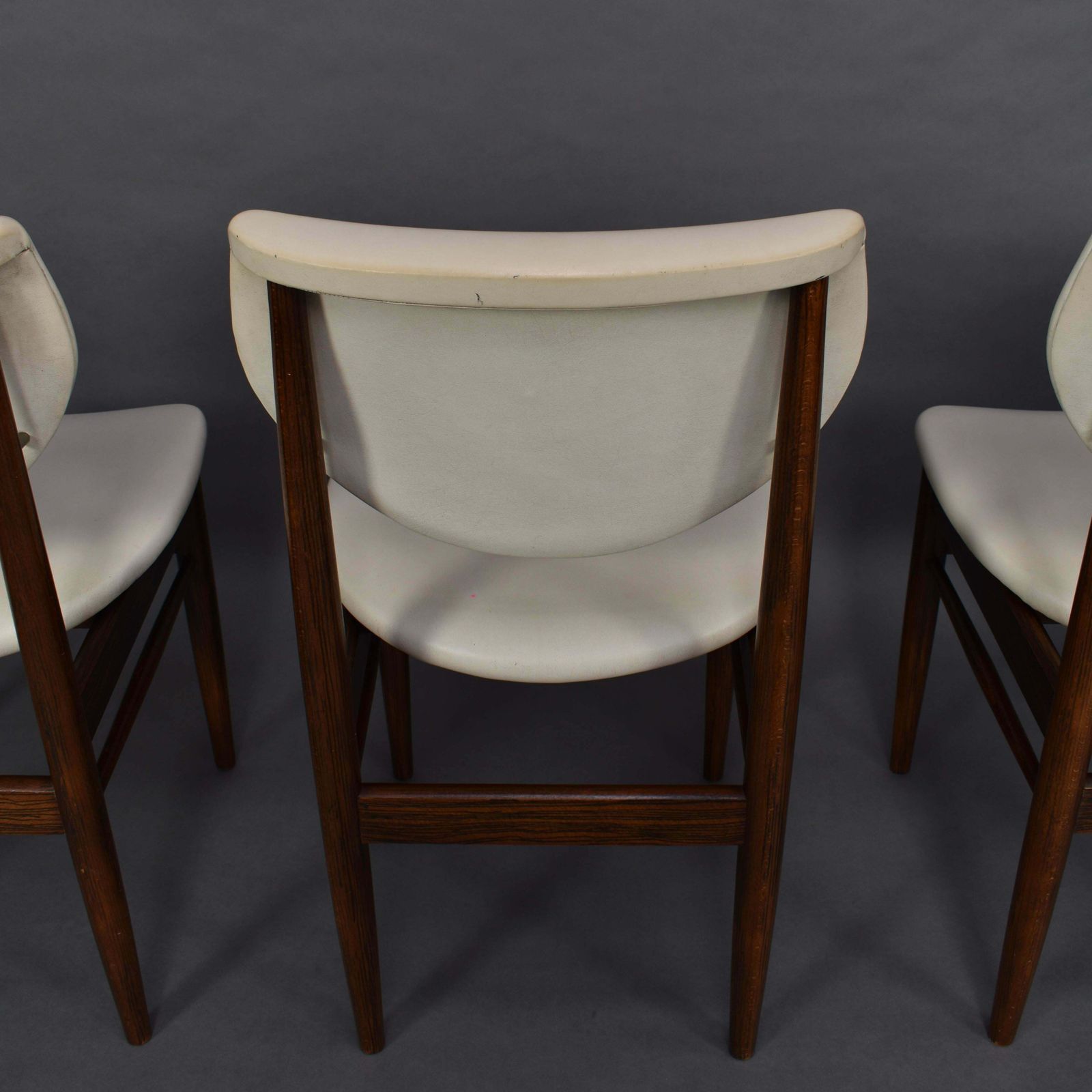 1341.6 Set Of Four Wenge Dining Room Chairs, Circa 1960 photo