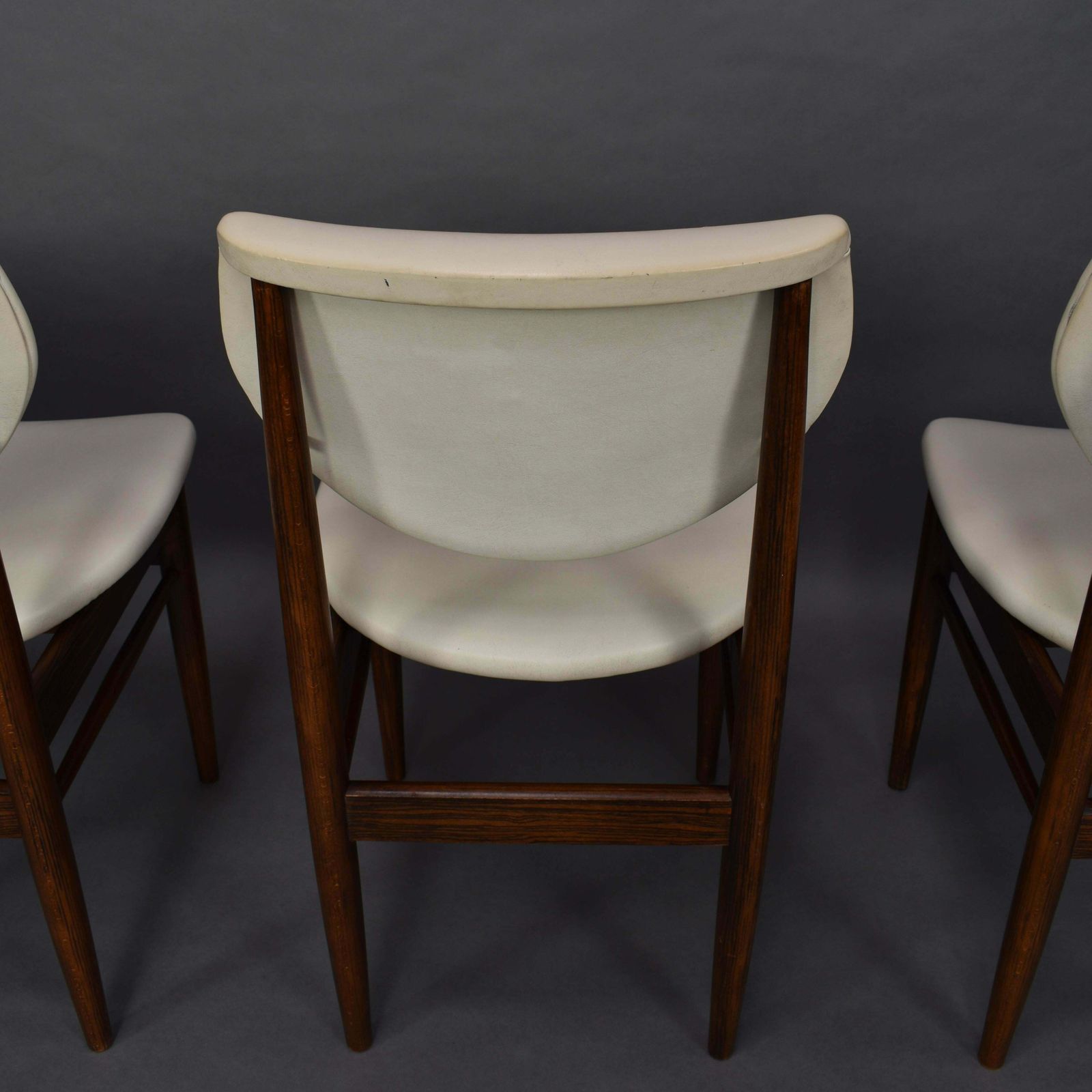 photo vinterior Set Of Four Wenge Dining Room Chairs, Circa 1960
