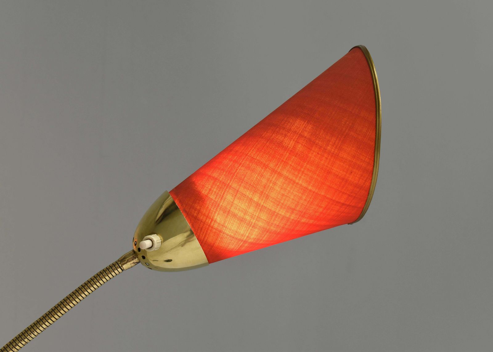 Lighting Sophisticated And Elegant Brass Triennale Floor Lamp Italy, Circa 1950 photo