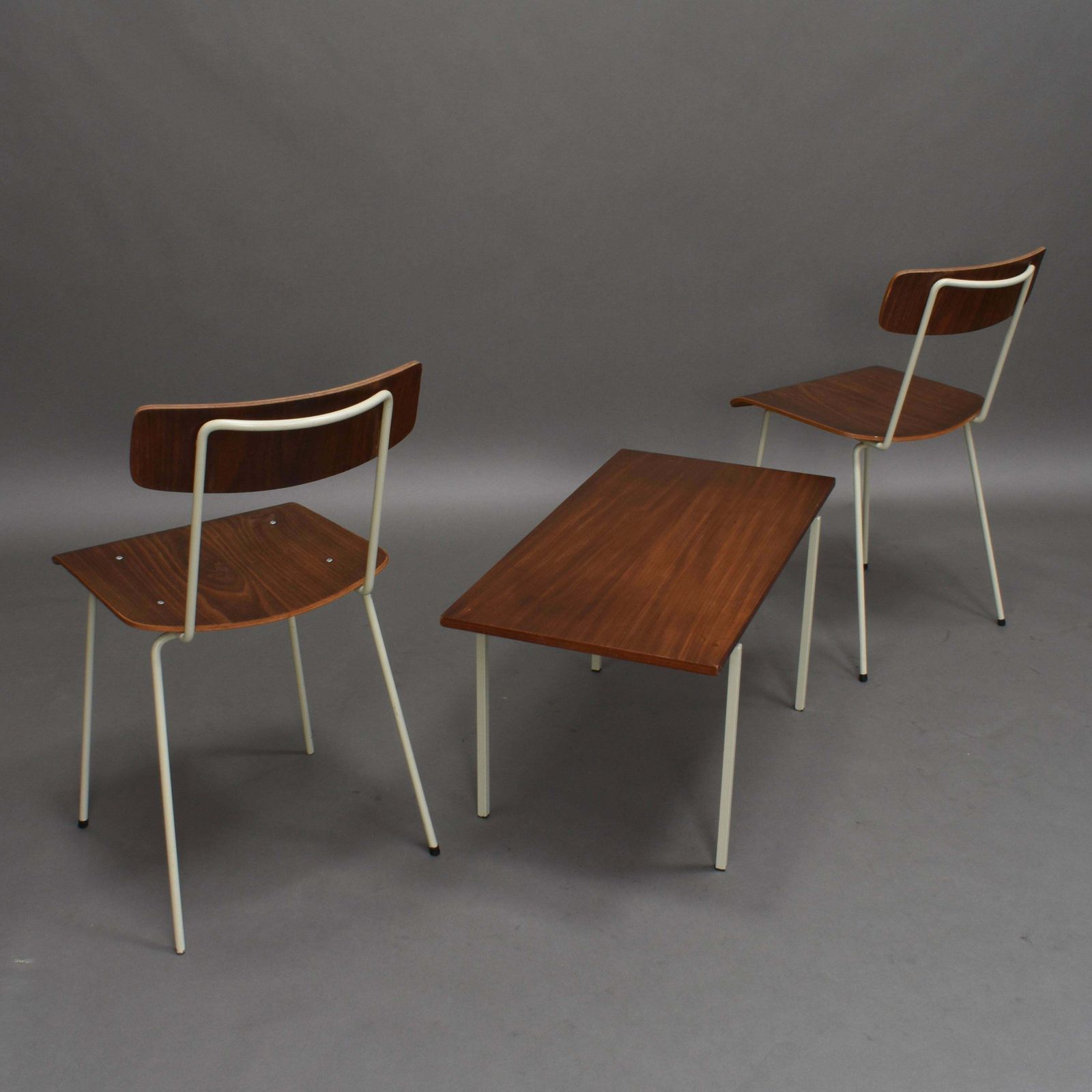 Auping Bedroom Chairs And Table In Teak   Netherlands, 1950's photo for sale