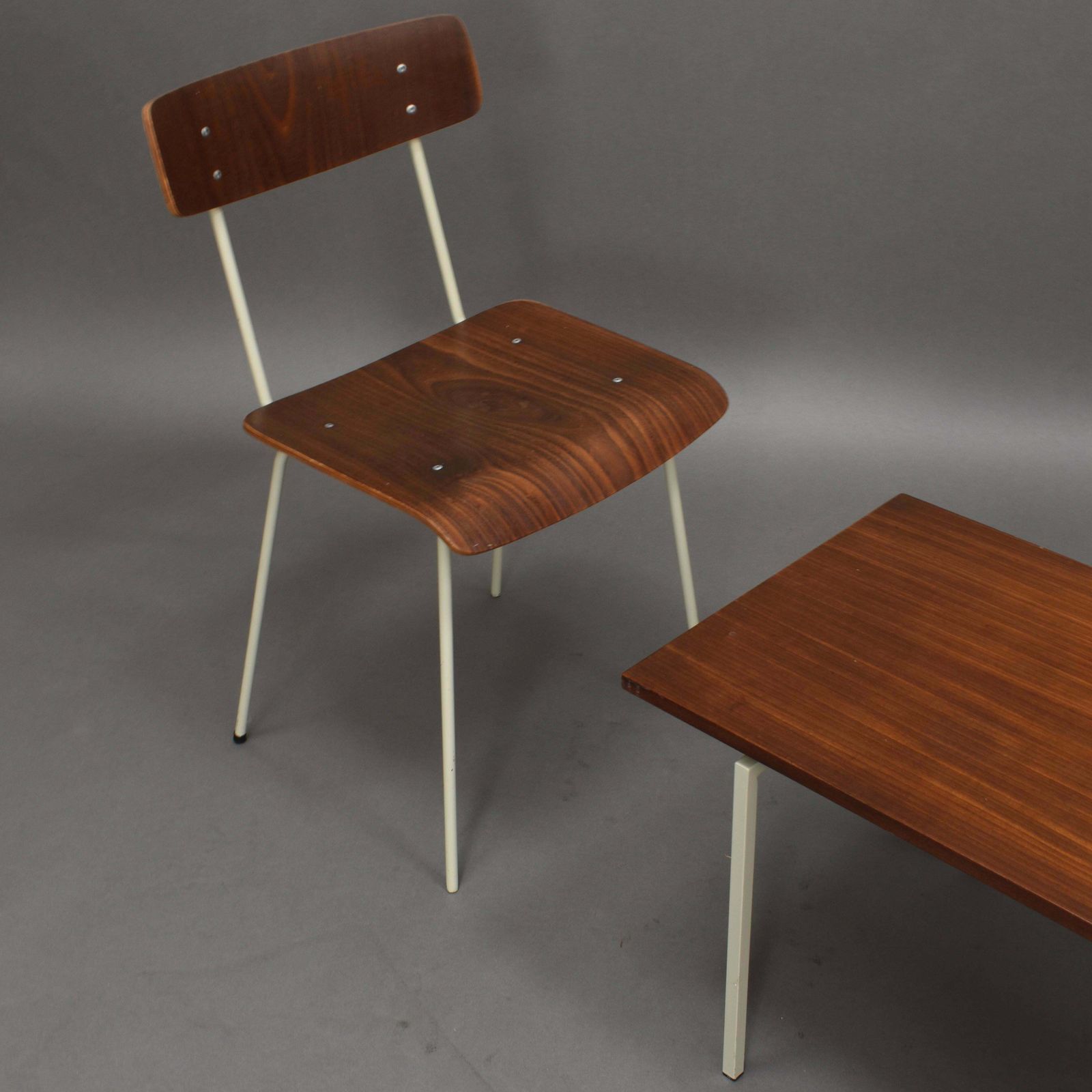 Auping Bedroom Chairs And Table In Teak   Netherlands, 1950's photo 1340.56