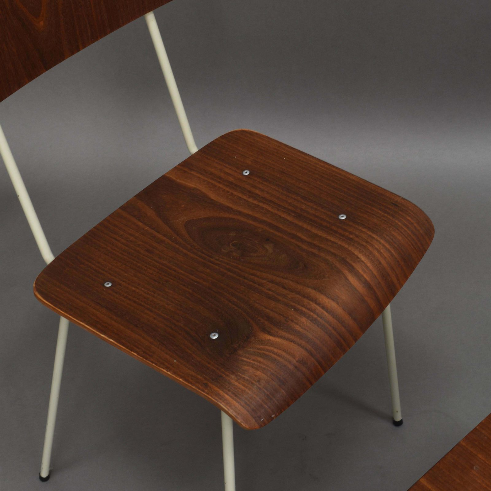 Auping Bedroom Chairs And Table In Teak   Netherlands, 1950's photo vintage