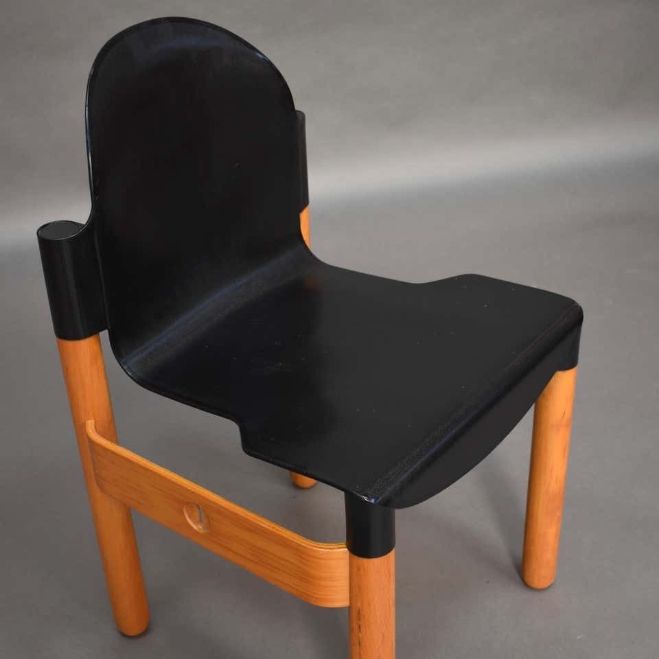 499.0 Thonet Chair In Birch And Plastic By Gerd Lange, West Germany, 1973 photo