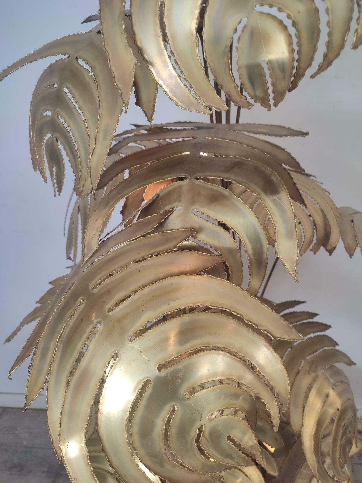 Monstera Floorlamp By Maison Jansen, France, 1980s photo vinterior