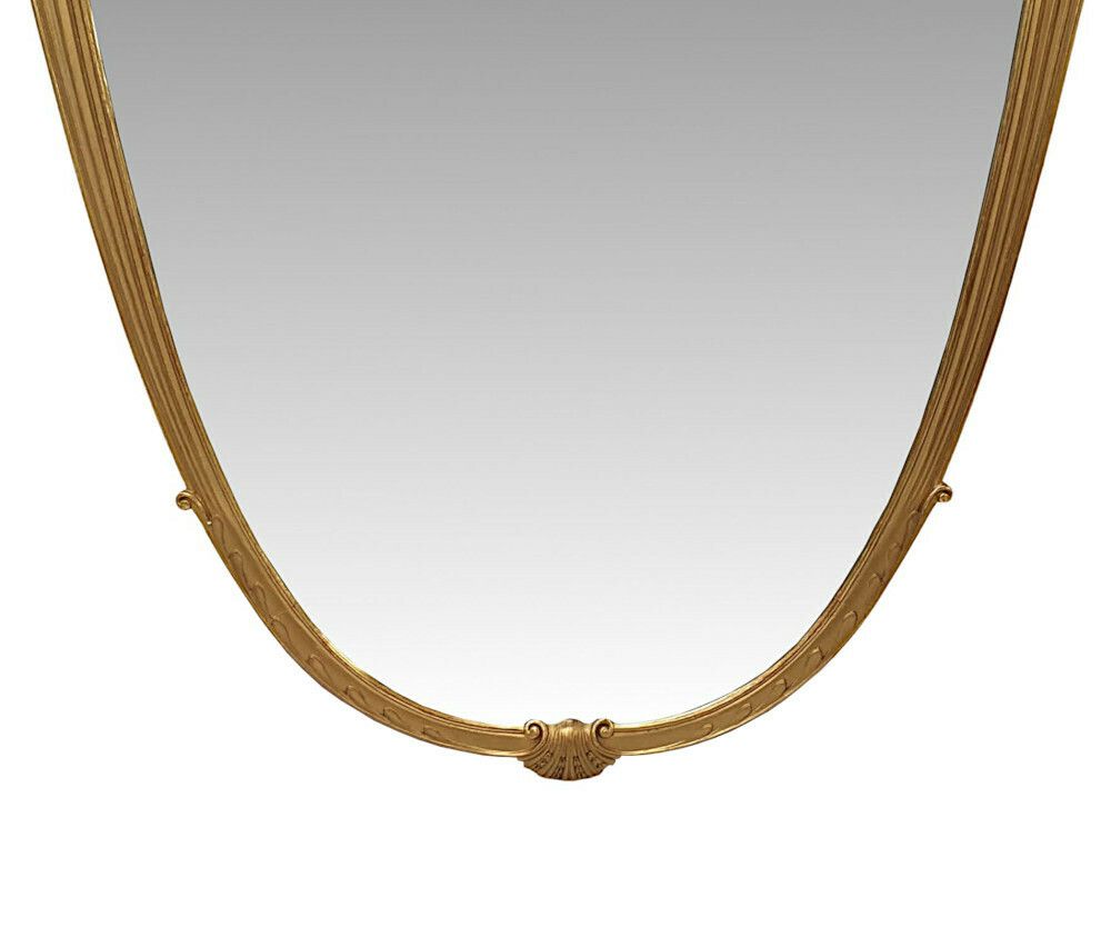 A Very Fine Late 19th Century Giltwood Overmantle Or Hall Mirror photo for sale