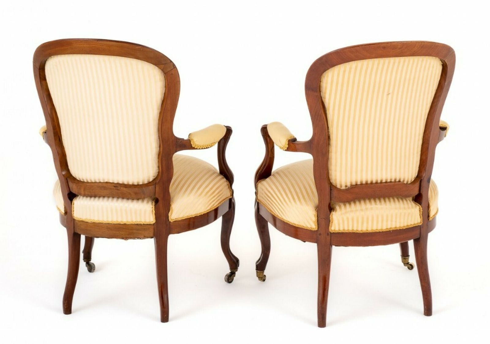 Pair Victorian Arm Chairs Salon Chair 1870 photo Furniture
