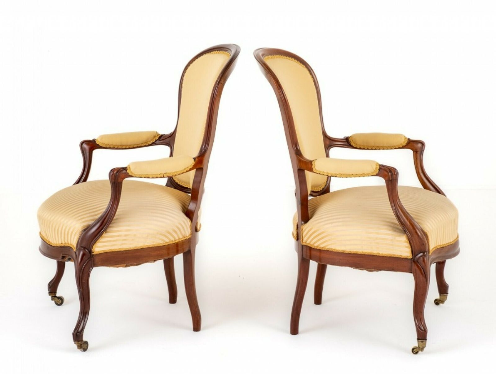 Pair Victorian Arm Chairs Salon Chair 1870 photo 1450.0