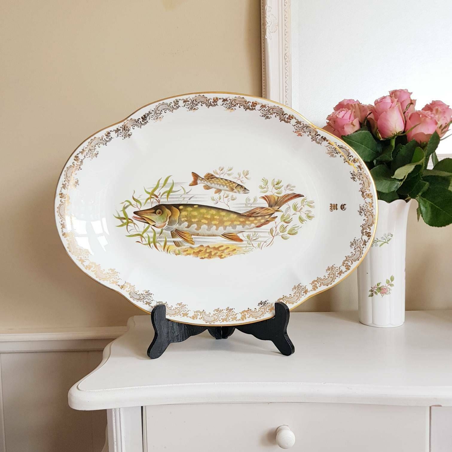 Franse Limoges Porseleinen Viscollectie, Set Voor 12 Personen photo buy