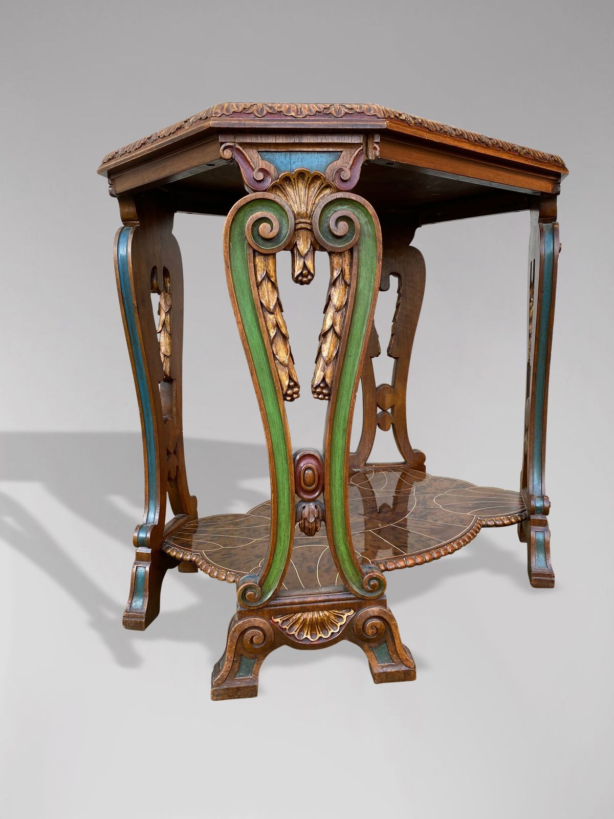 20th Century Art Deco Walnut Occasional Table By Maison Franck In Antwerp photo 5900.0