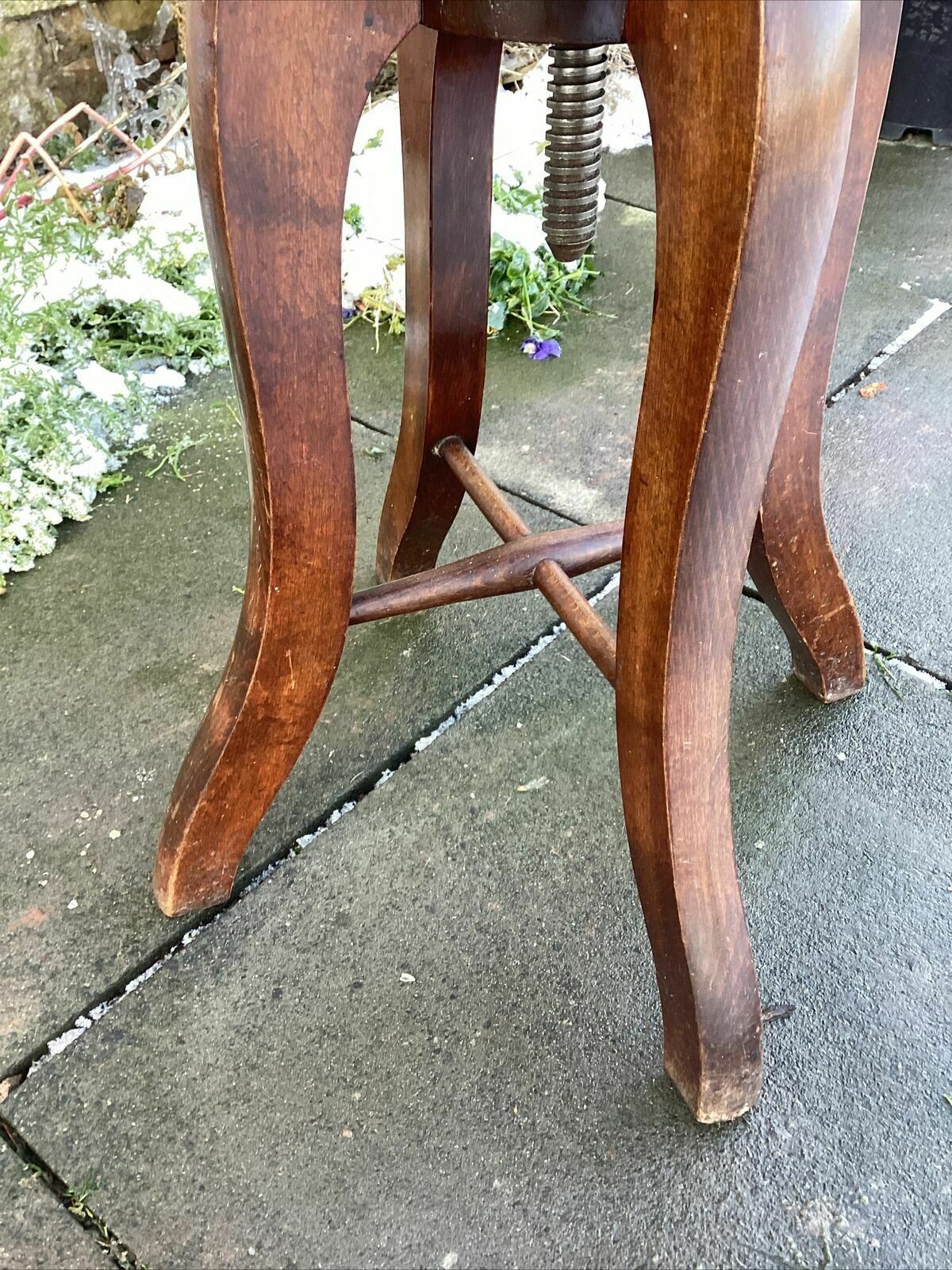 Furniture Late 19th C. Rosewood Bergere Rise & Fall Captains Childs Seat. Barbers Shop photo