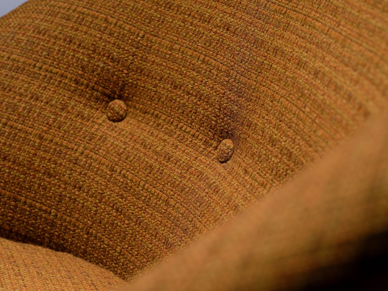 Stunning Pair Of Mid Century Swedish 'Stuff Over' Armchairs In Original Brocade Upholstery, Circa 1950's. photo buy