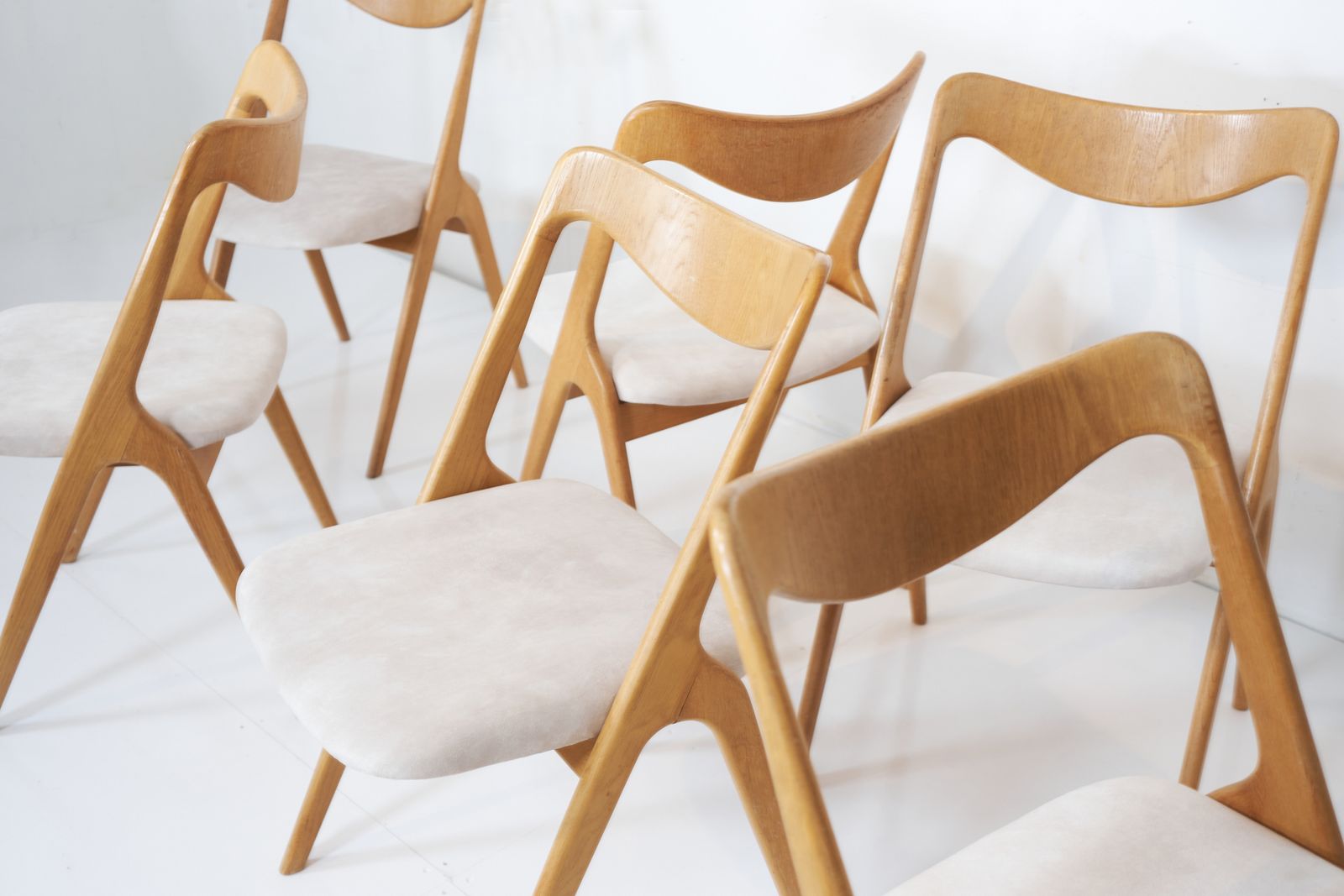 Set Of  6 Albin Johansson & Sons Oak  Chairs photo for sale