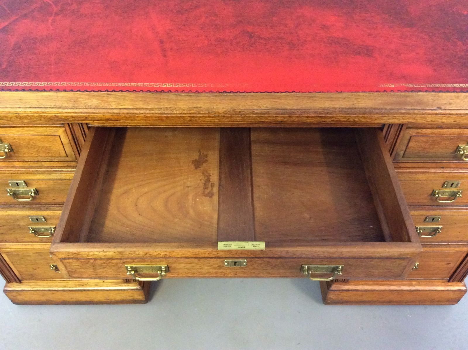 Late Victorian Walnut Pedestal Desk By Maple & Co C1890 photo vinterior
