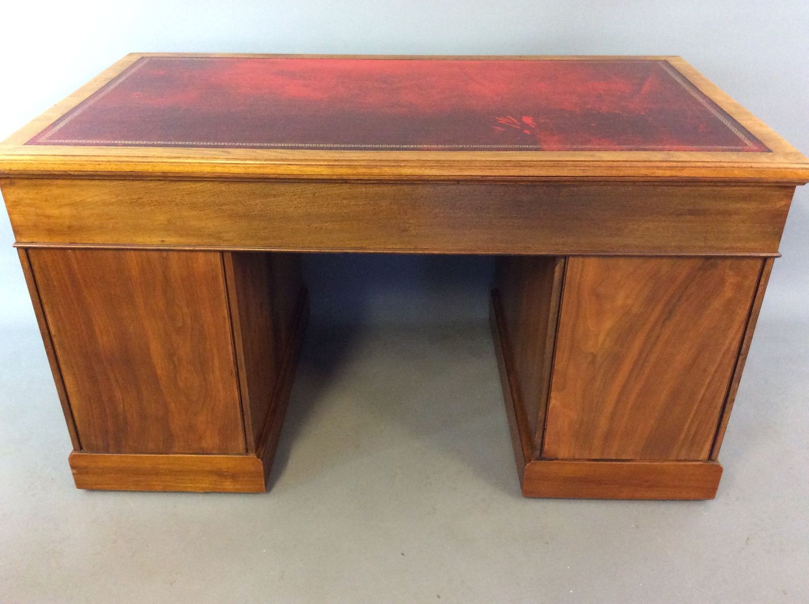 Late Victorian Walnut Pedestal Desk By Maple & Co C1890 photo vintage