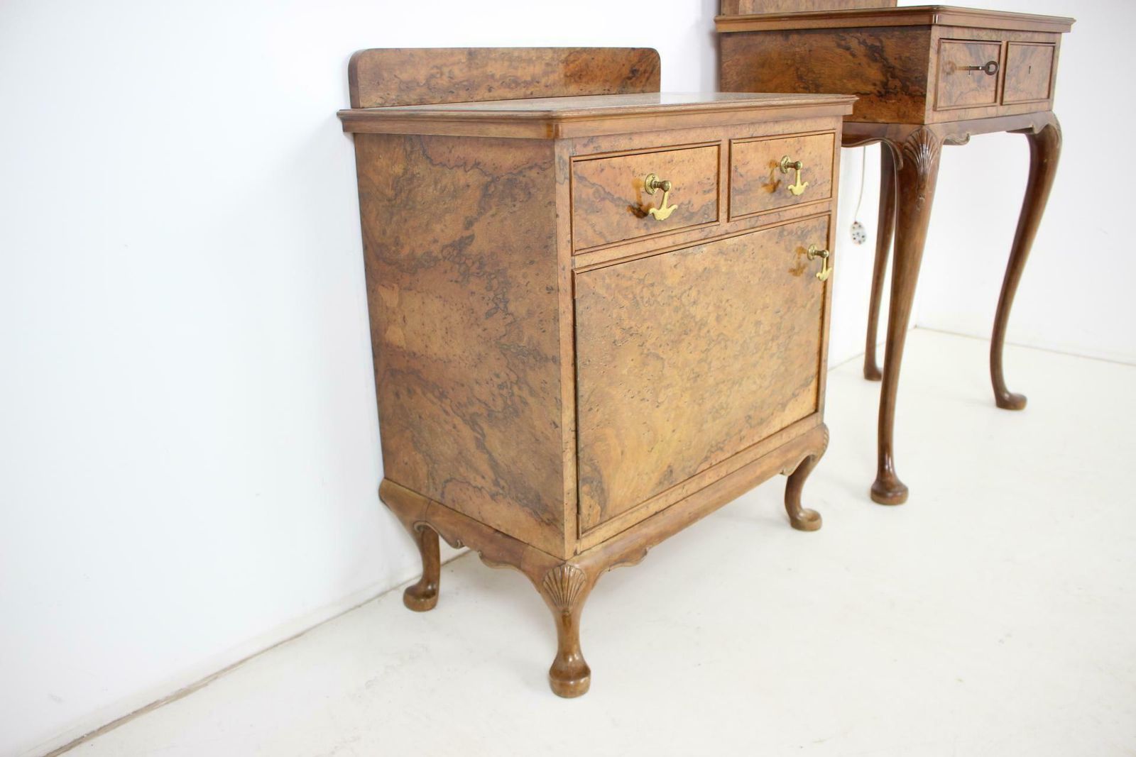 1920, Antique Makeup Vanity With Cabinet, Czechoslovakia photo for sale