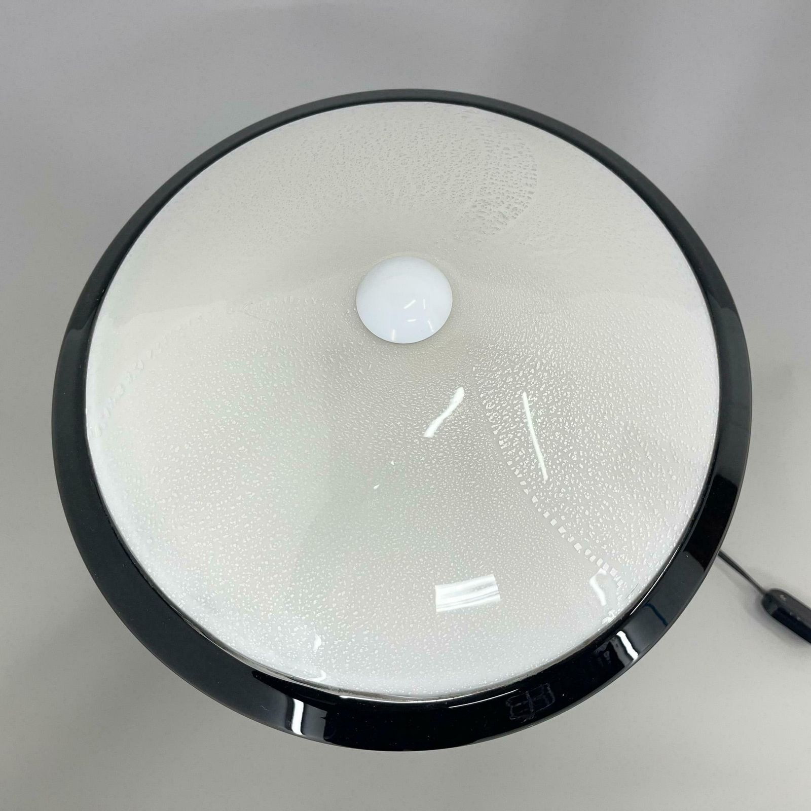 1980's Rare Italian Mushroom Vetri Murano Glass Table Lamp By Zonca, Labeled photo buy