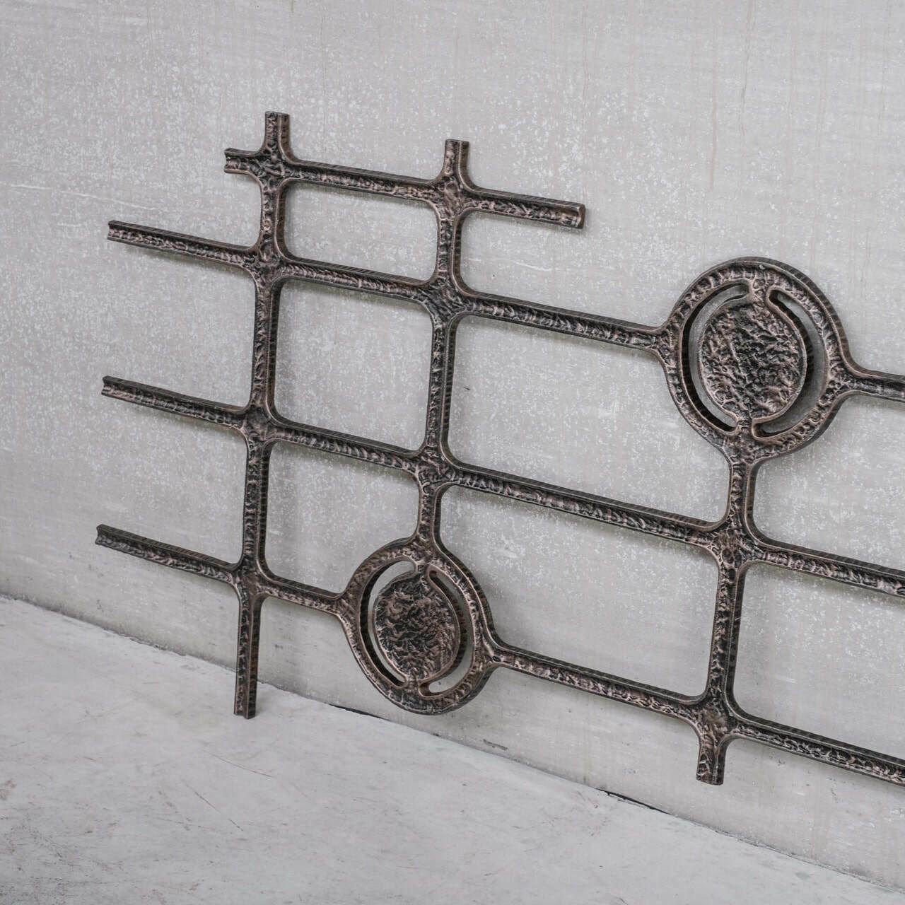 Brutalist Metal Mid Century Wall Hanging Or Decorative Artwork (No.3) photo furniture