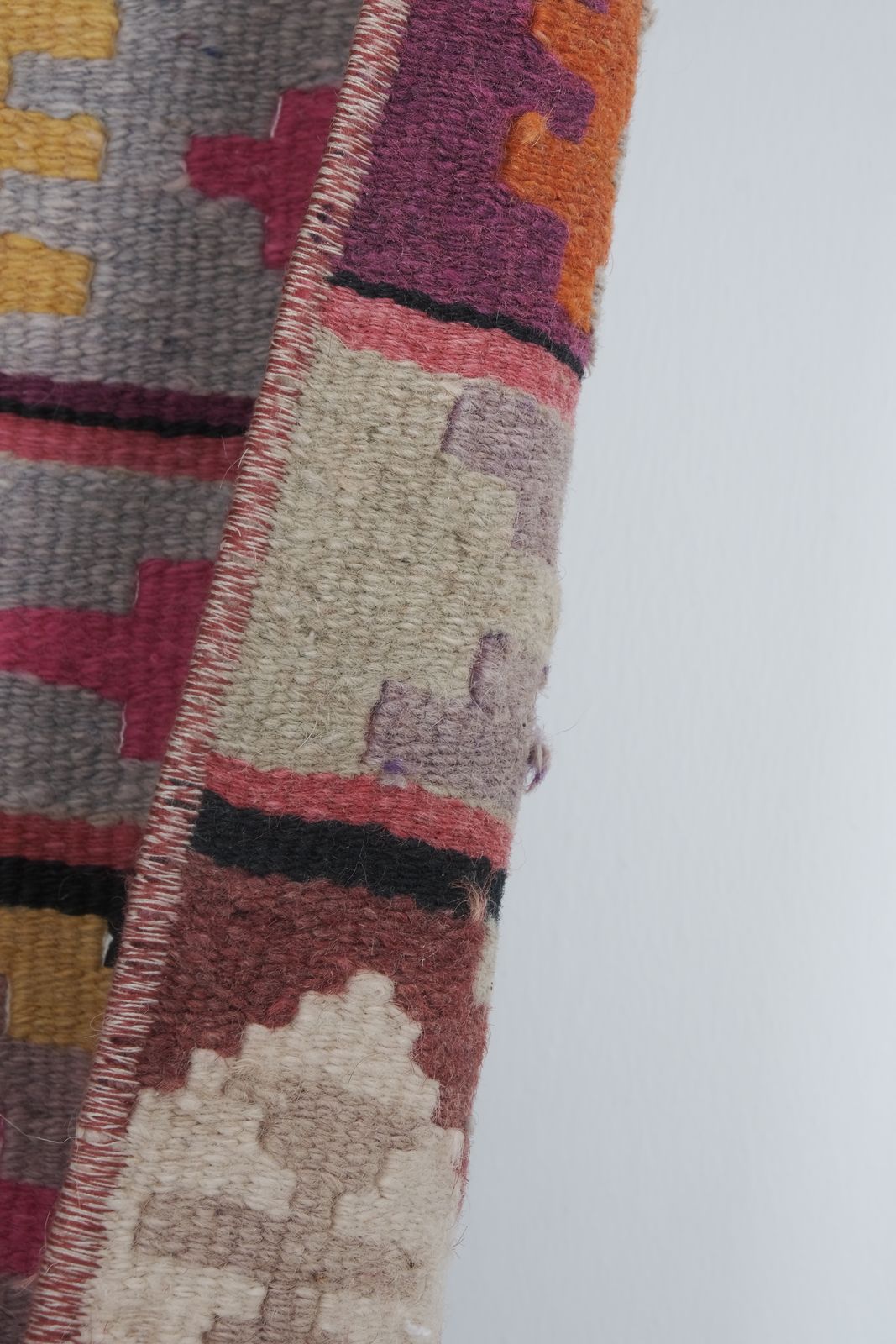 photo furniture 1960s Turkish Handmade Runner Rug Kilim   Extra Long Hallway