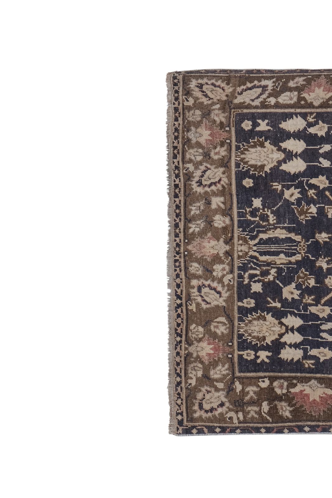 Handmade Floral Vintage Turkish Karapinar Rug 4'3'' X 7'2'' photo Textiles