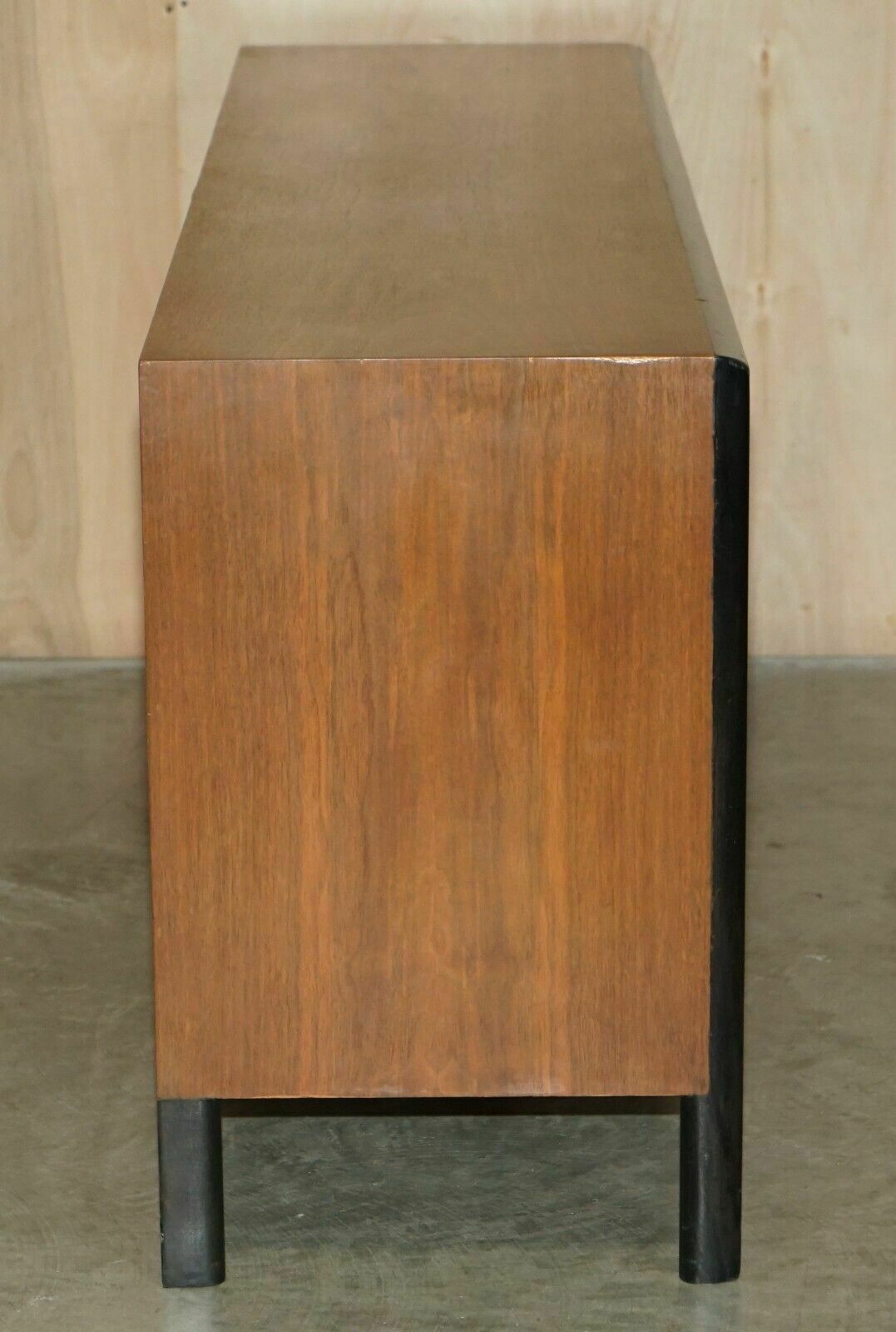 photo for sale Rare Mid Century Modern Edmond J Spence Checkerboard Sideboard Chest Of Drawers