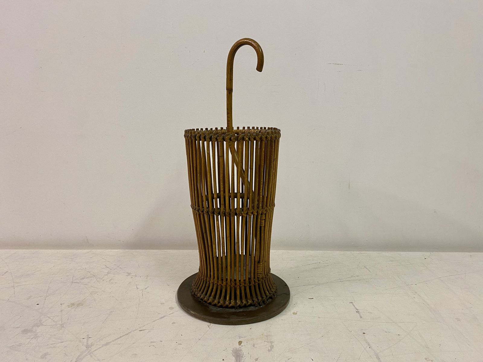 1960s Italian Bamboo Umbrella Stand photo furniture