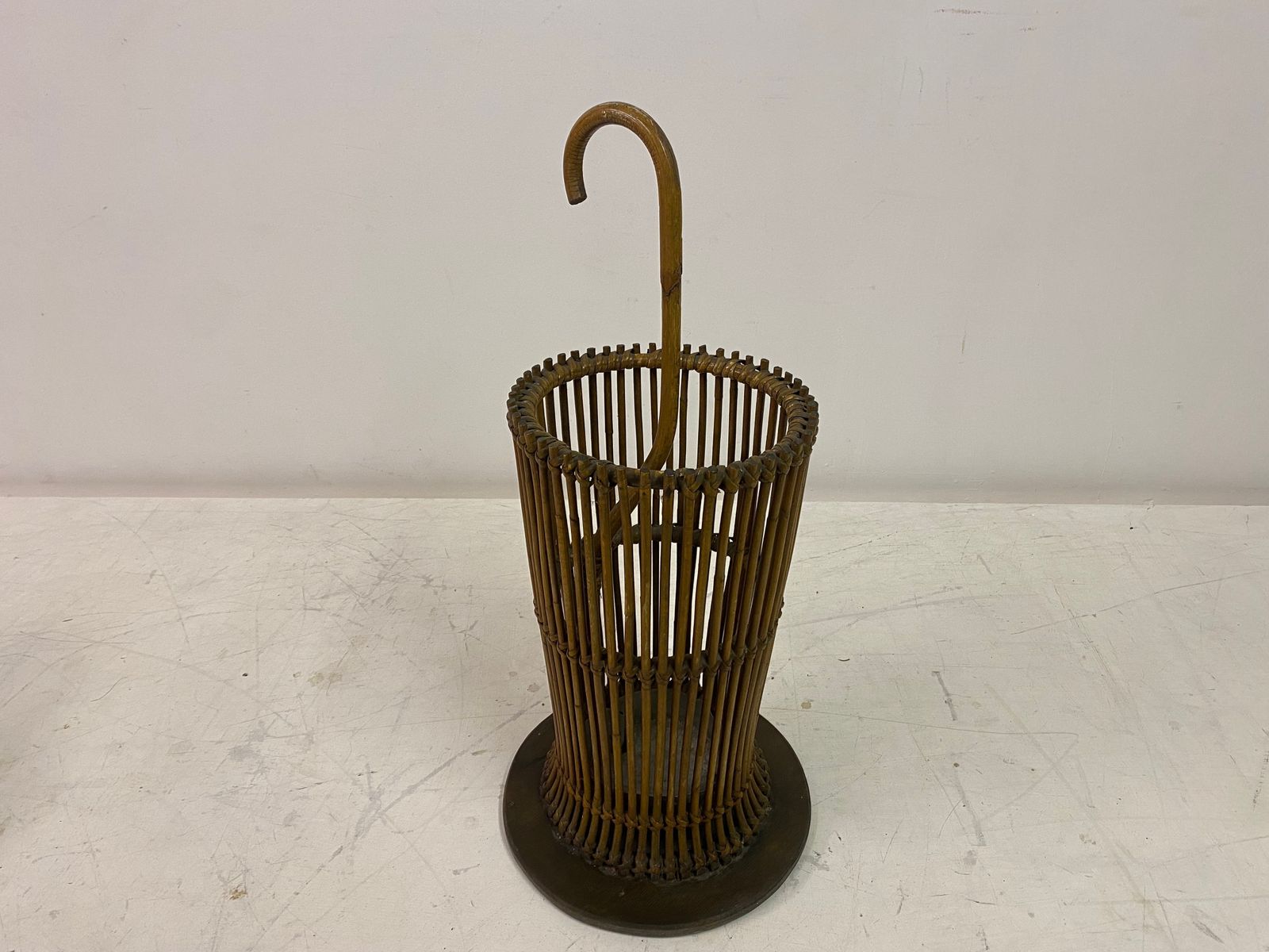 1960s Italian Bamboo Umbrella Stand photo Home Decor