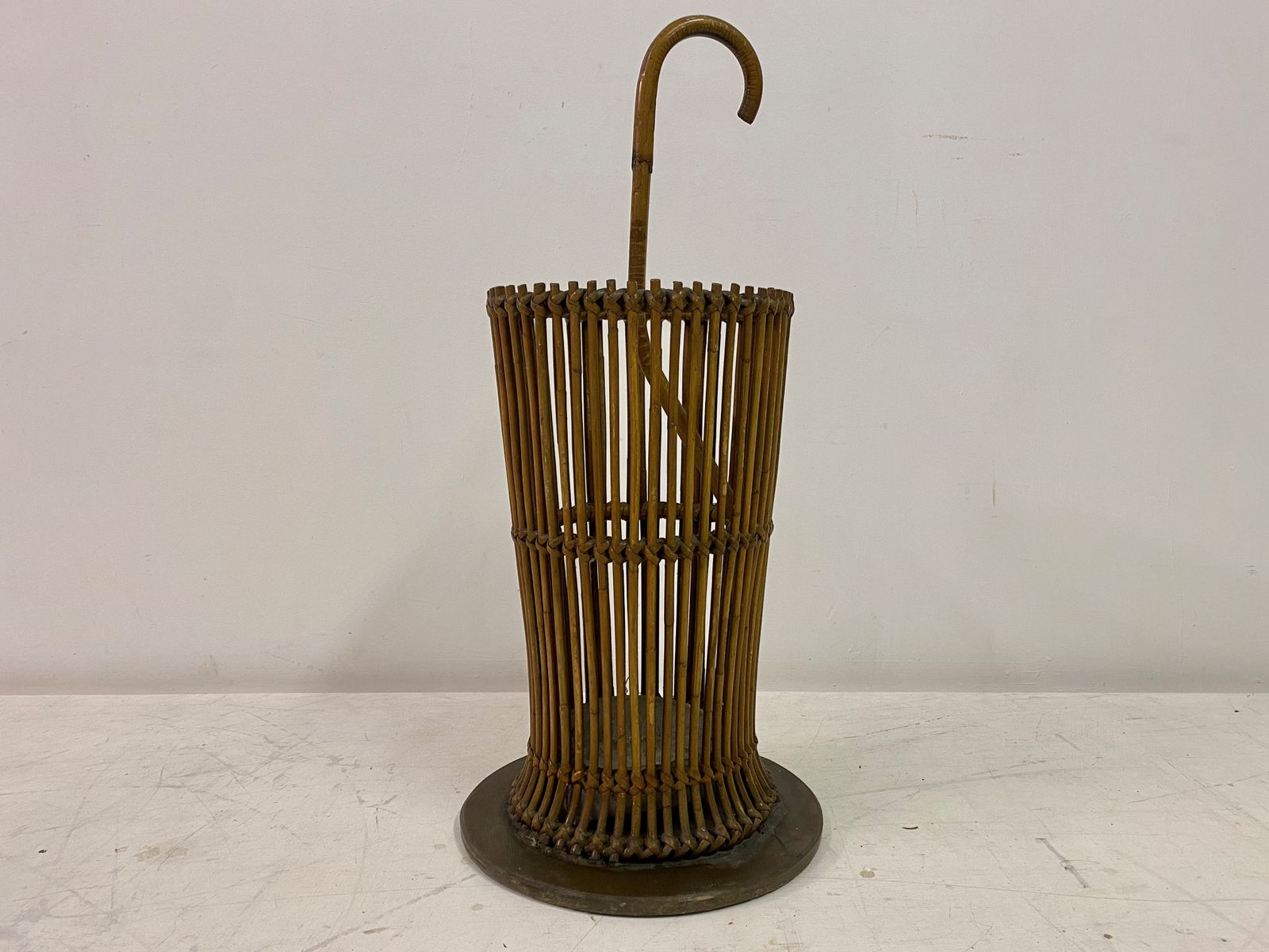 1960s Italian Bamboo Umbrella Stand photo vinterior