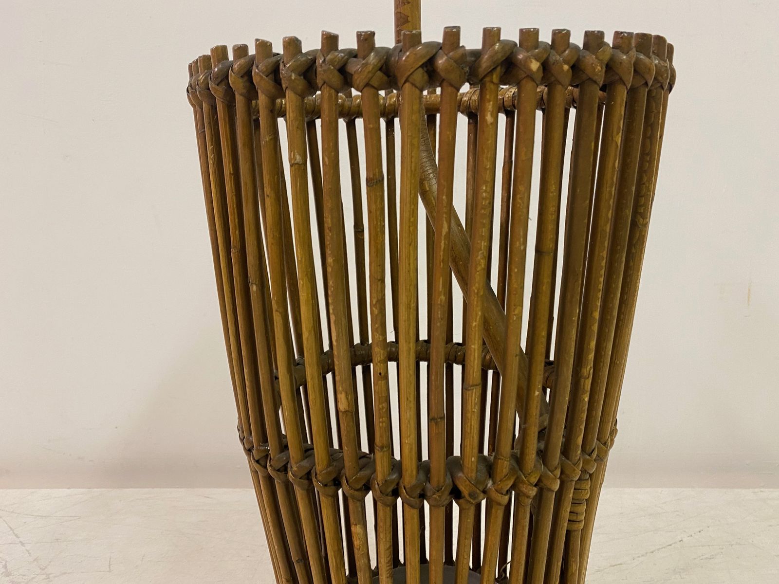 Home Decor 1960s Italian Bamboo Umbrella Stand photo