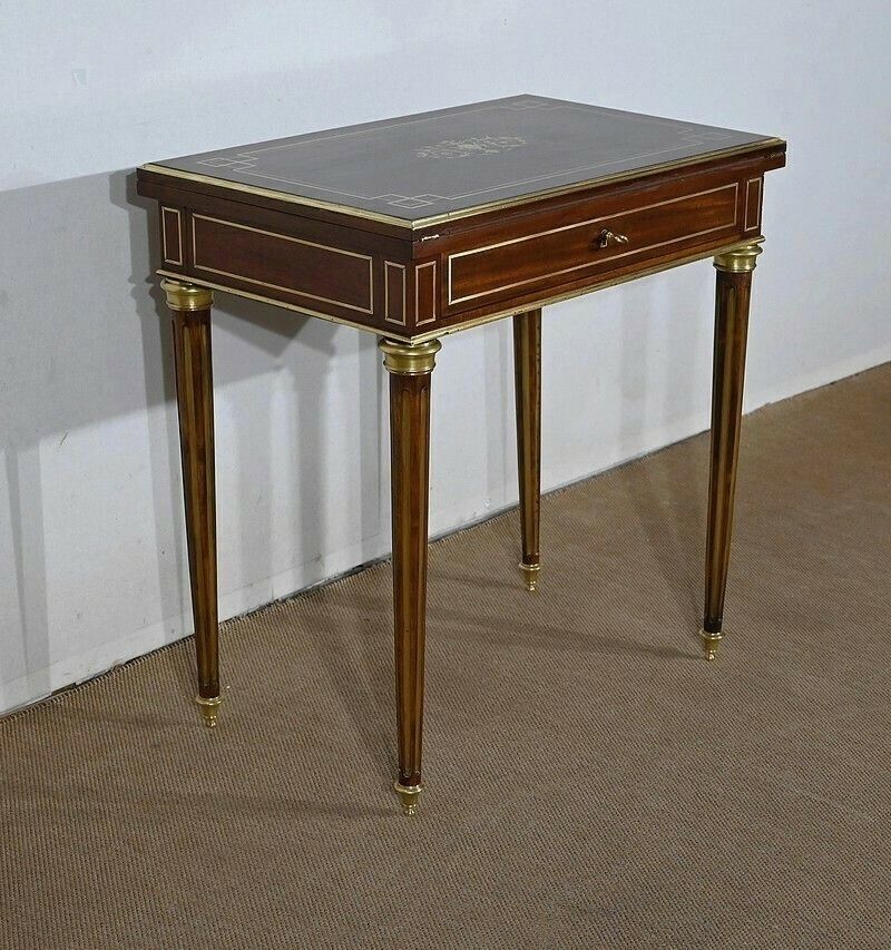 Small System Table, Louis XVI Style, 2nd Part Of The 19th Century photo vinterior