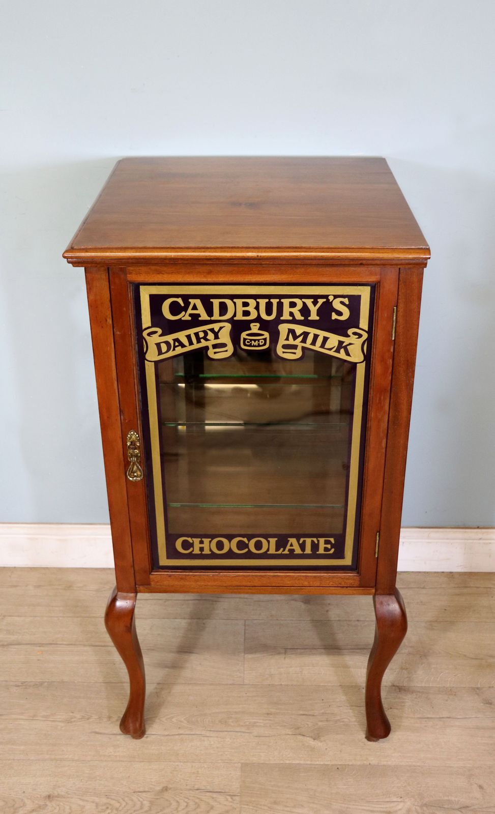 A Lovely Early To Mid 20th Century Glazed Side Cabinet. photo for sale