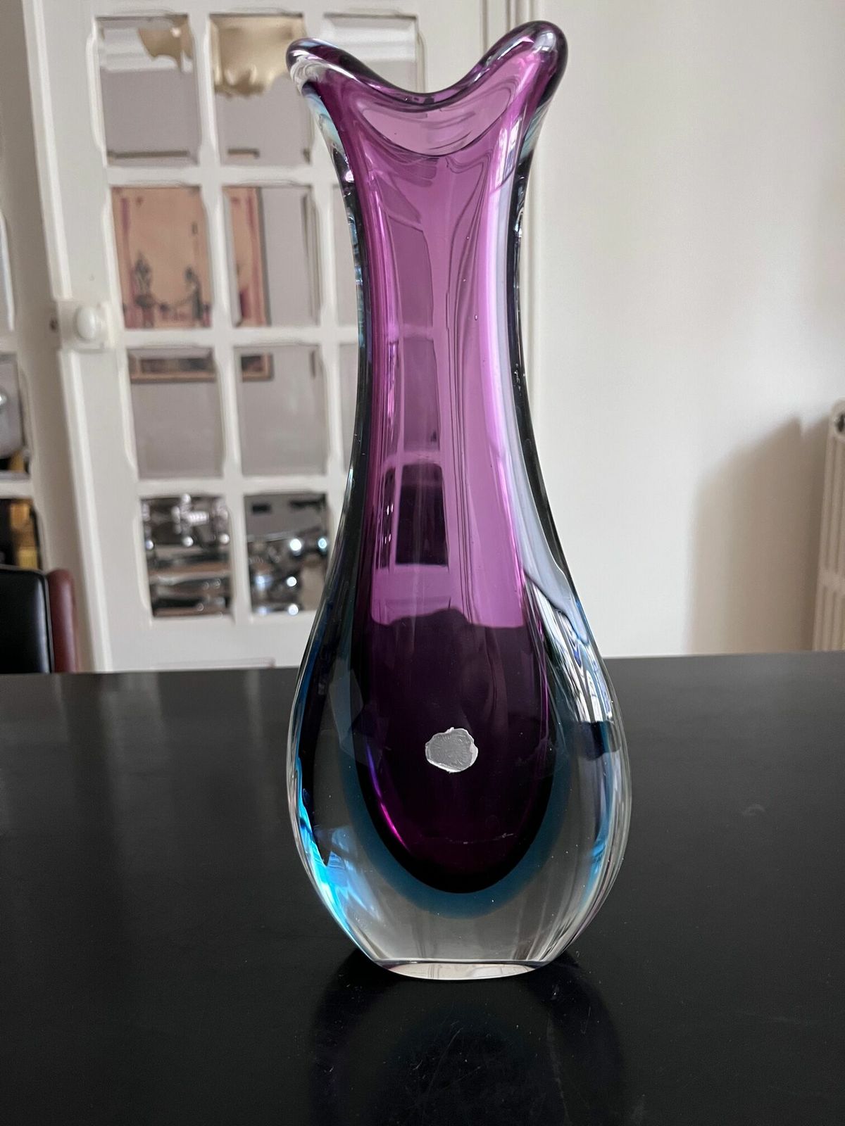 photo for sale Sommerso Vase In Murano Glass, 1900s