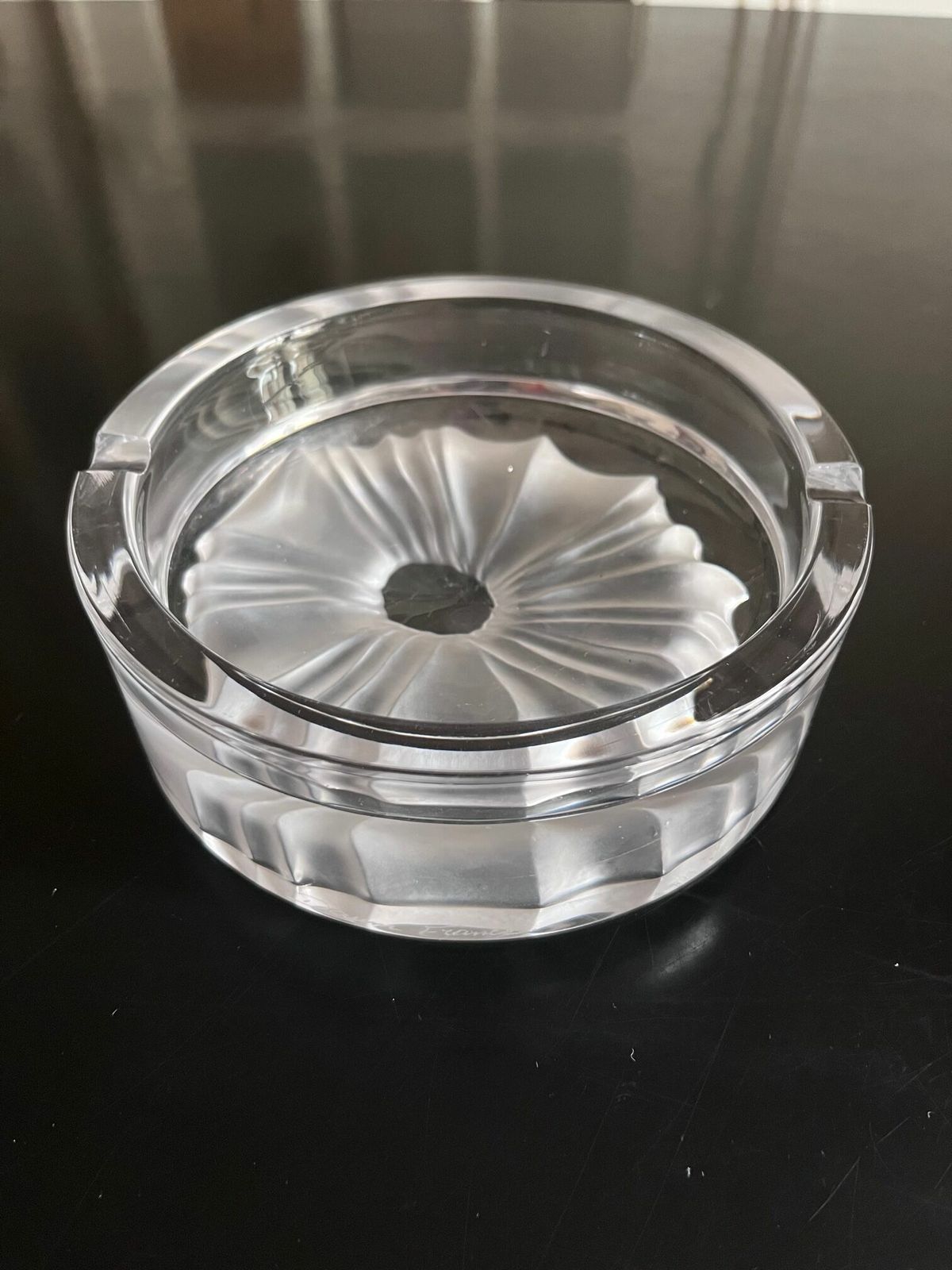 photo furniture Daum Crystal Ashtray, 1970s, Vintage