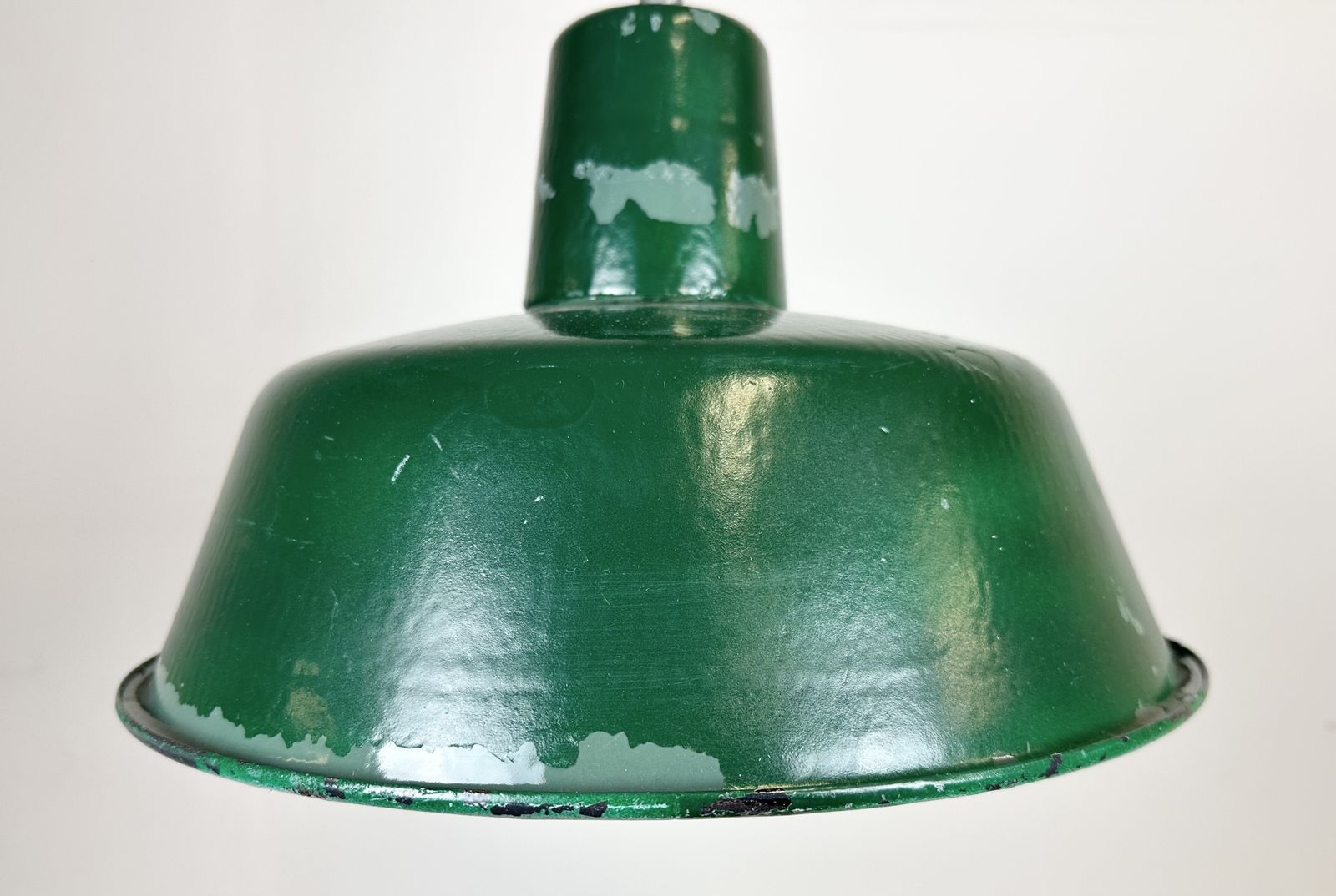 Green Industrial Factory Pendant Lamp, 1960s photo for sale