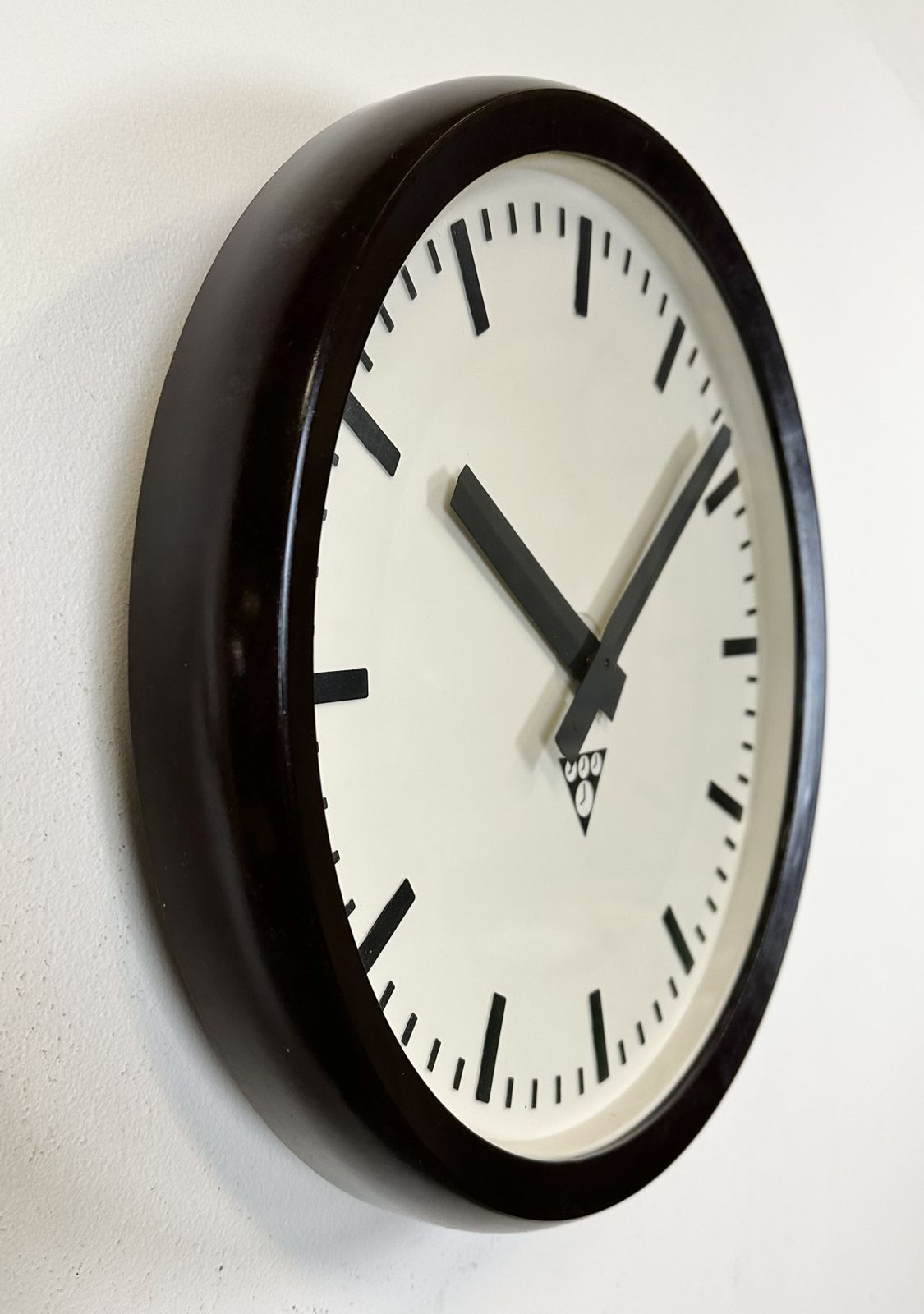 photo for sale Industrial Bakelite Factory Wall Clock From Pragotron, 1970s  6x